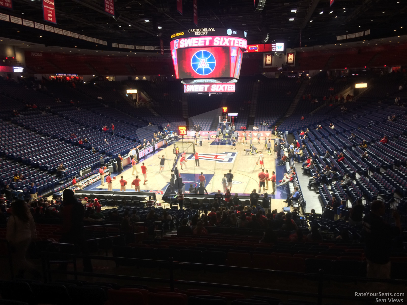 section 20, row 23 seat view  - mckale center