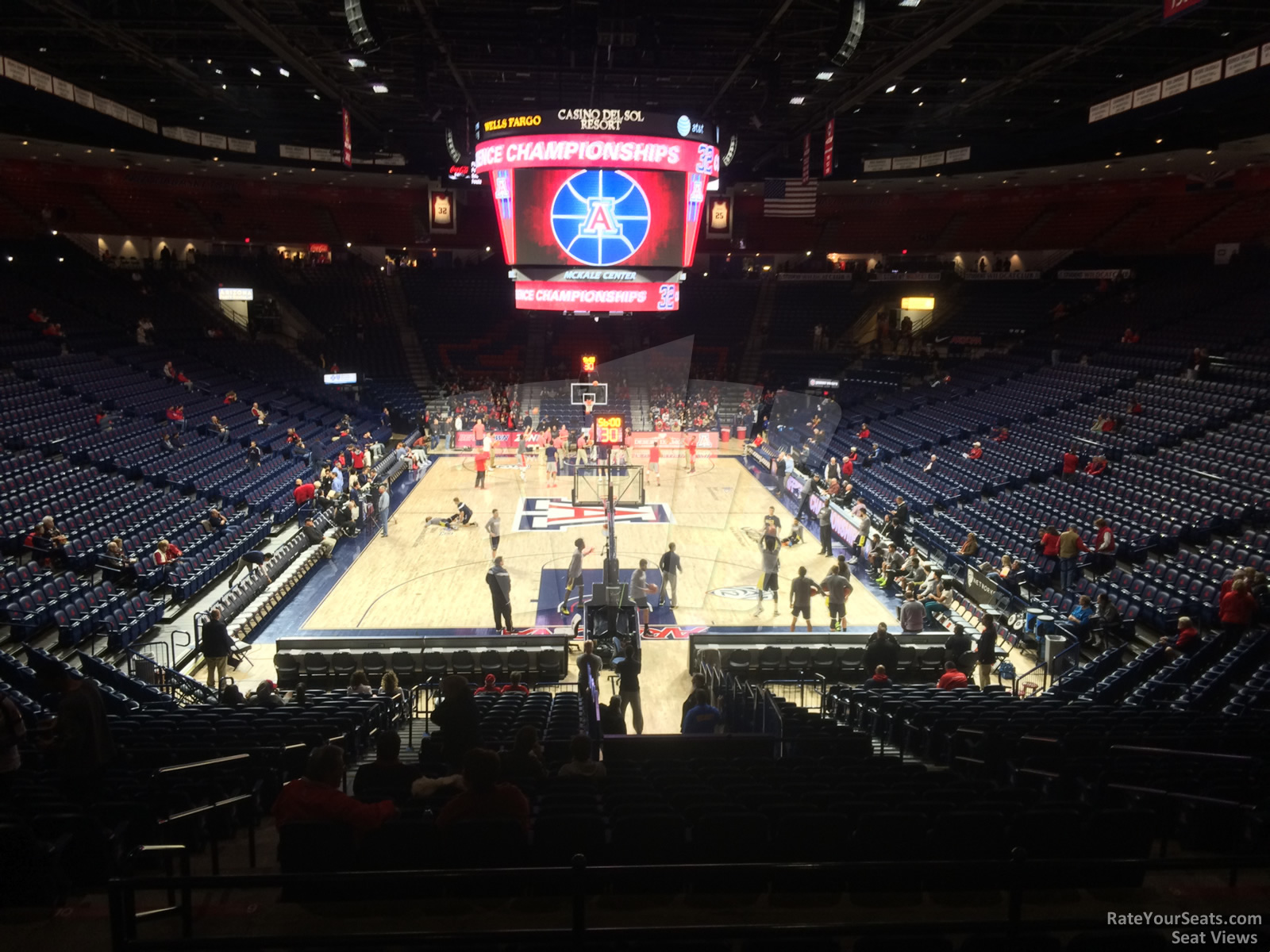 section 9, row 23 seat view  - mckale center
