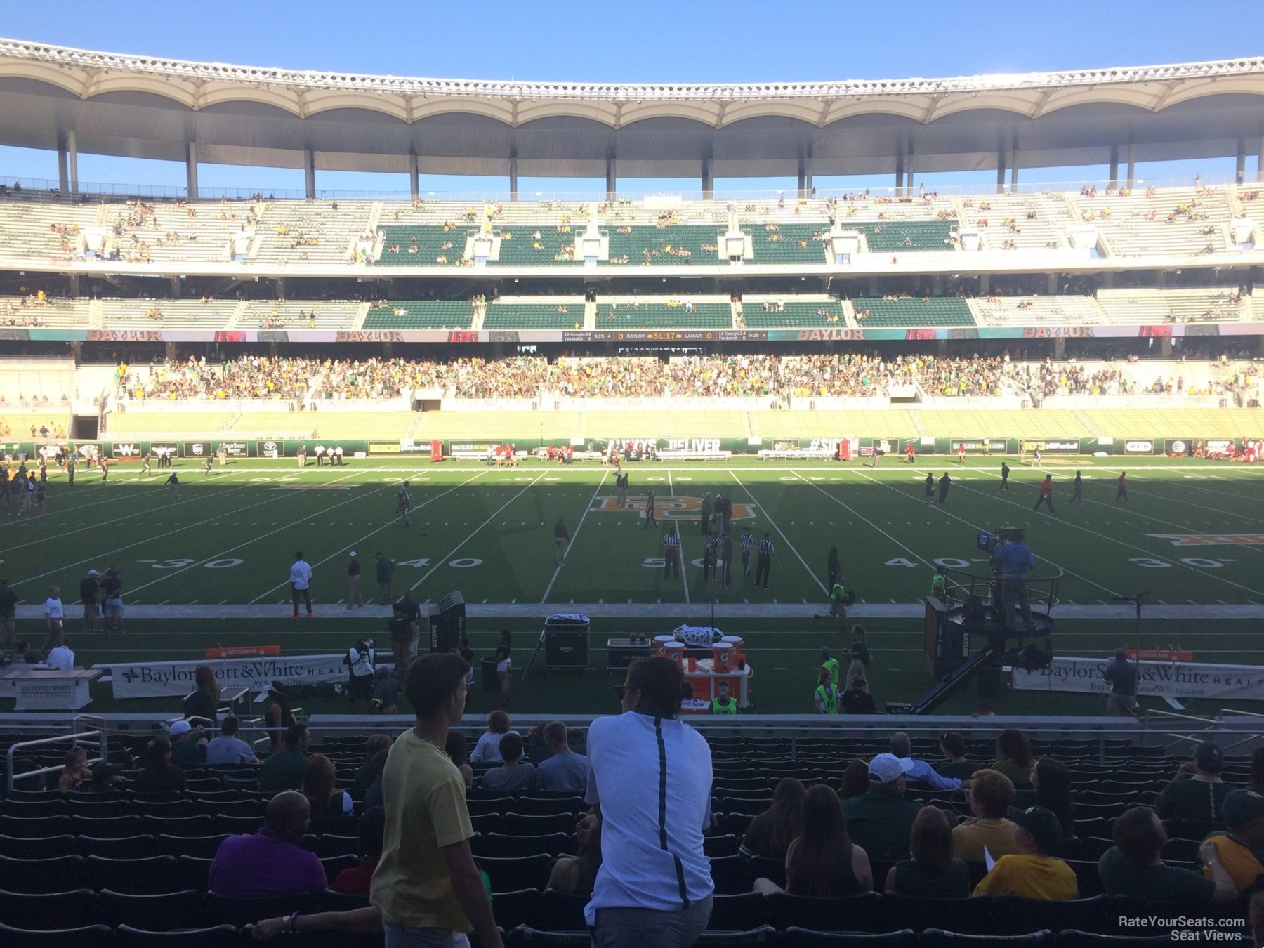 section 106, row 20 seat view  - mclane stadium