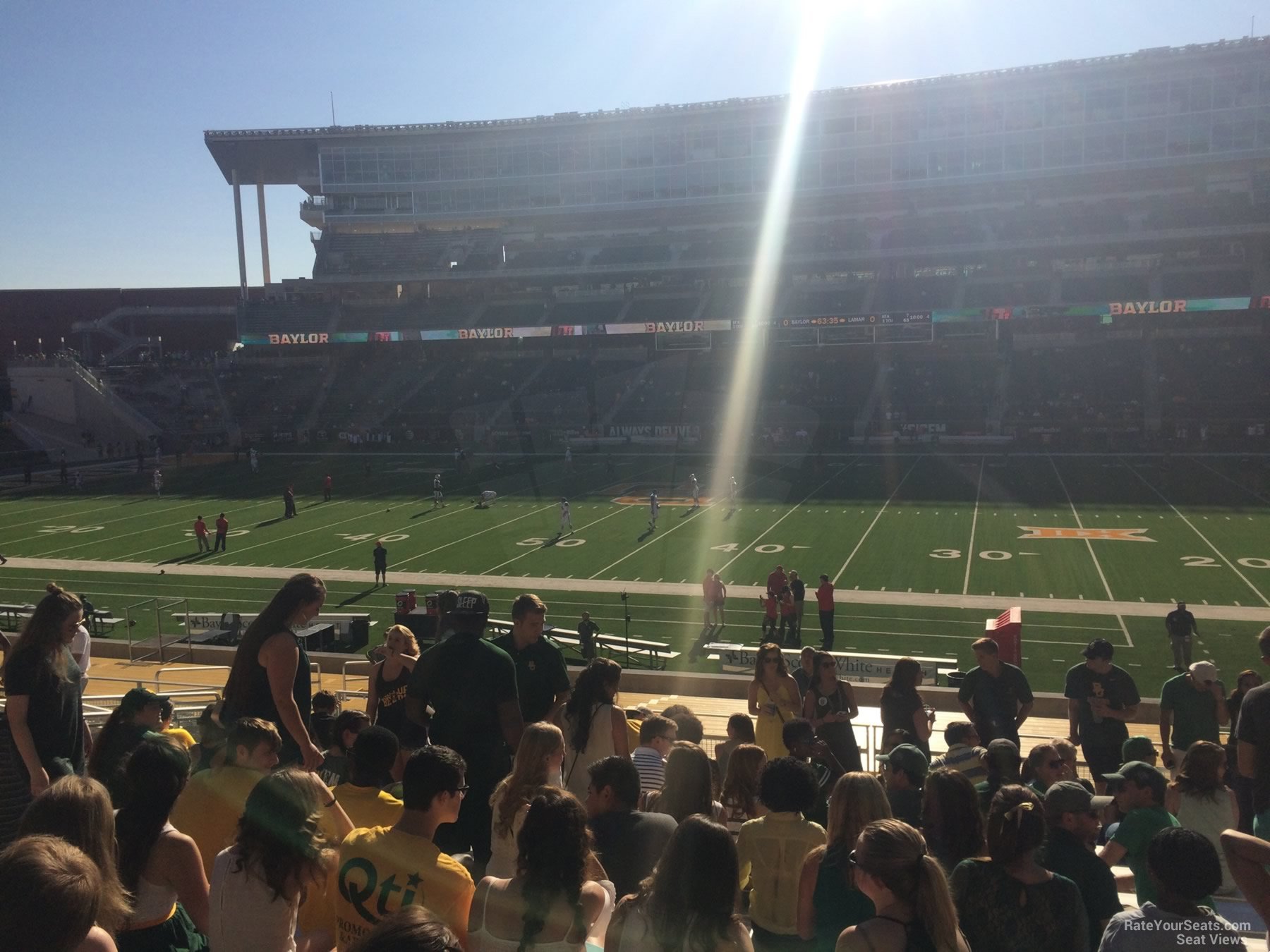 section 123, row 25 seat view  - mclane stadium