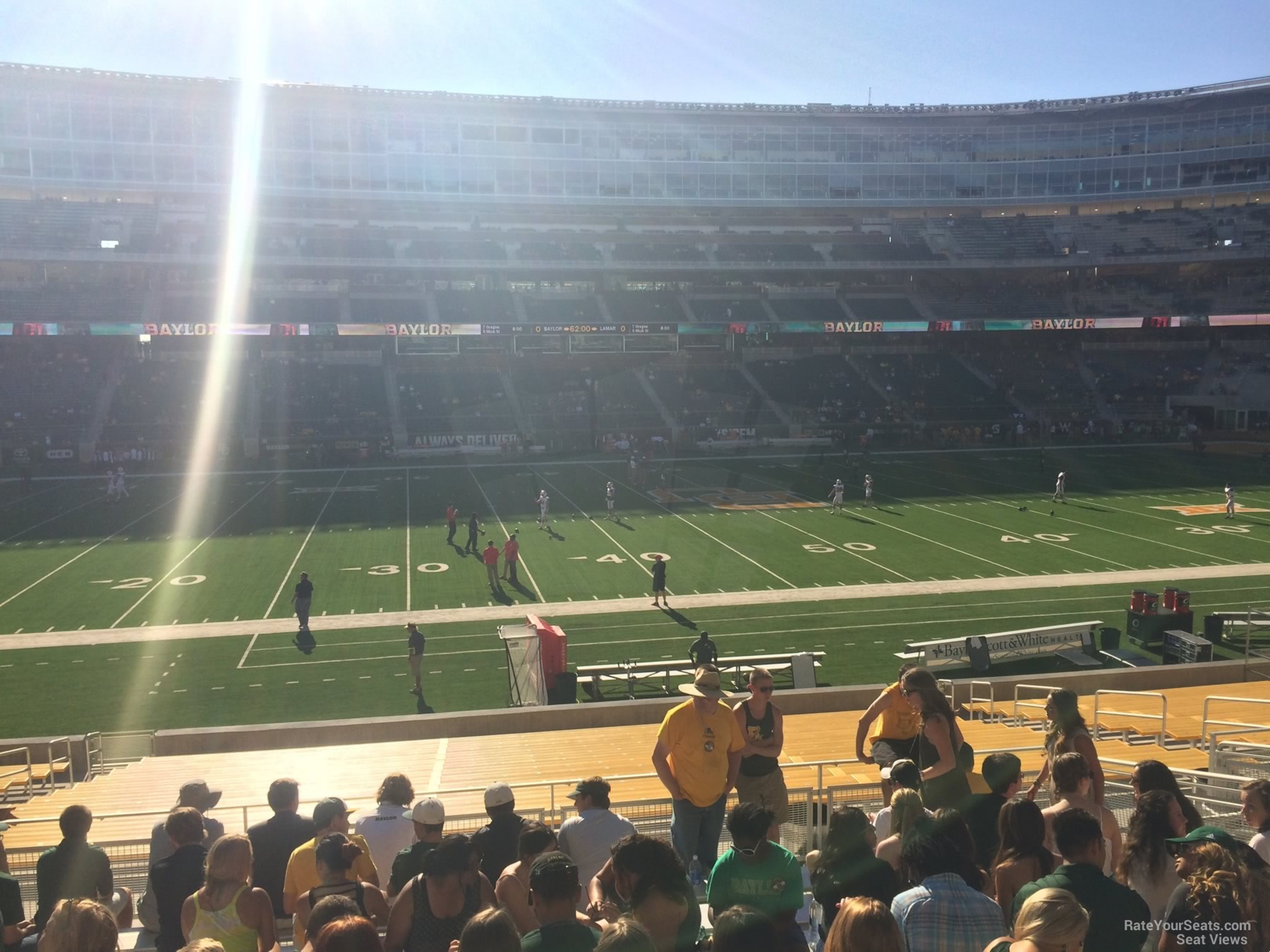 section 126, row 25 seat view  for football - mclane stadium