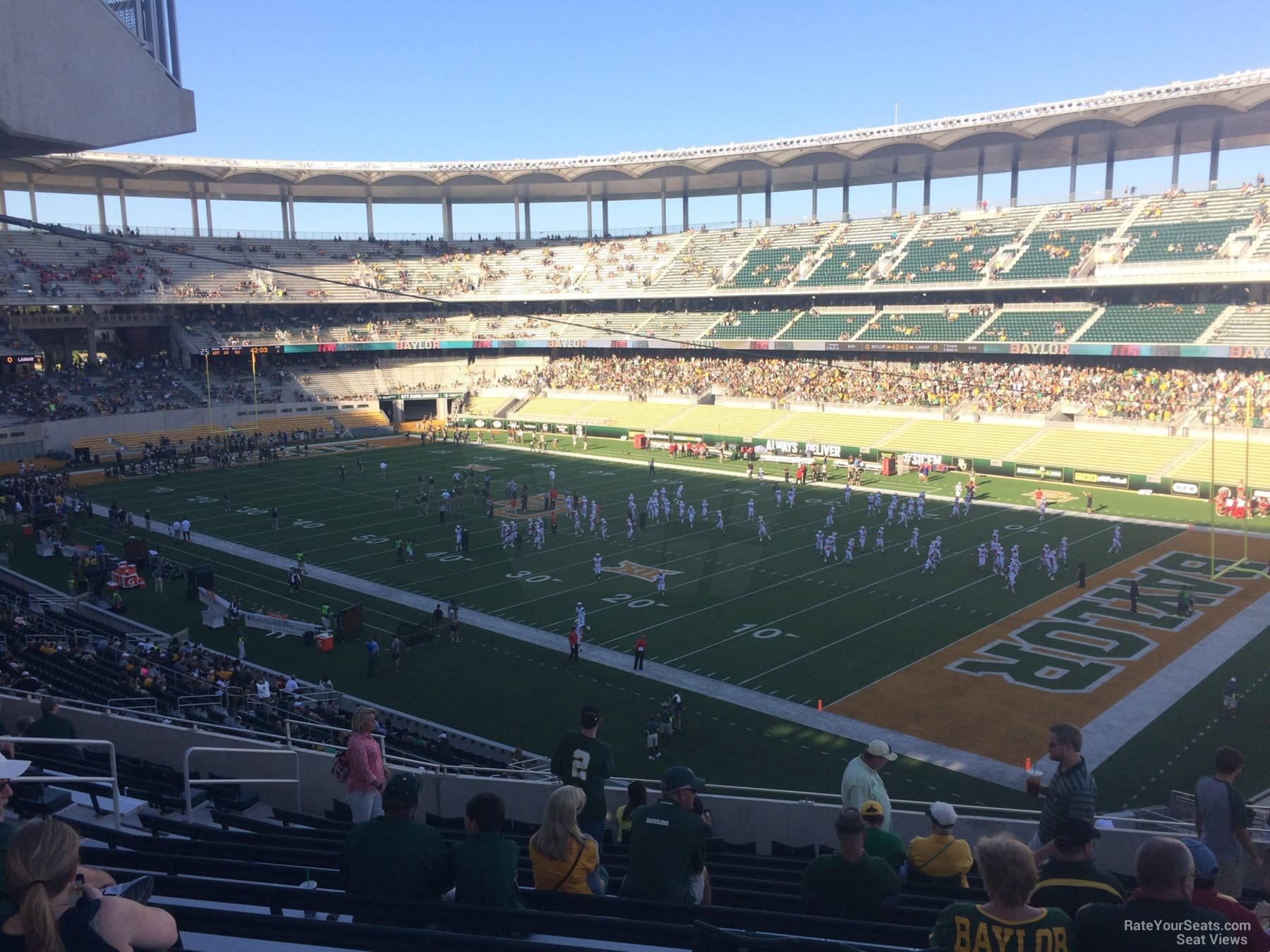 section 201, row 12 seat view  - mclane stadium