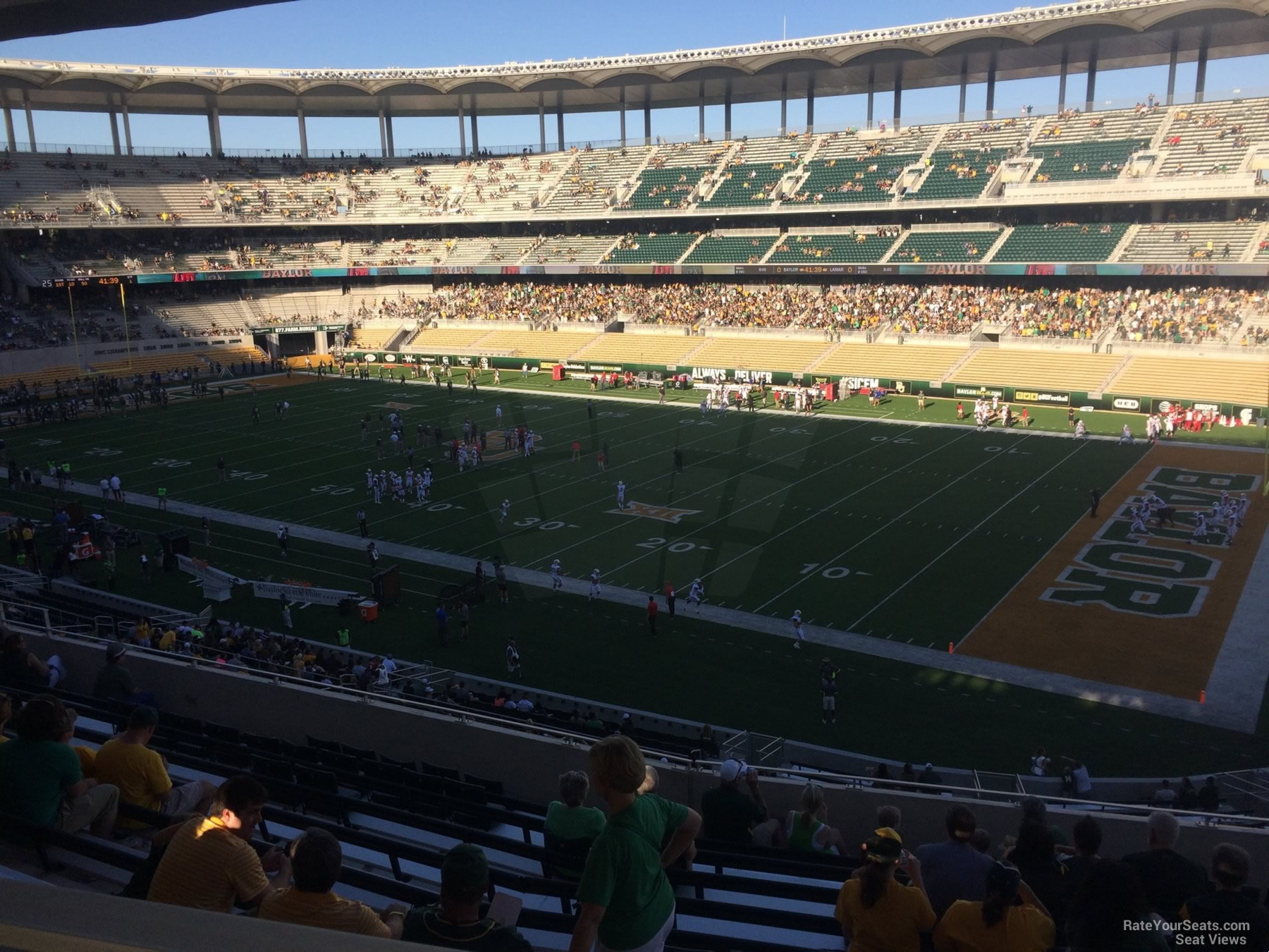 section 202, row 12 seat view  for football - mclane stadium