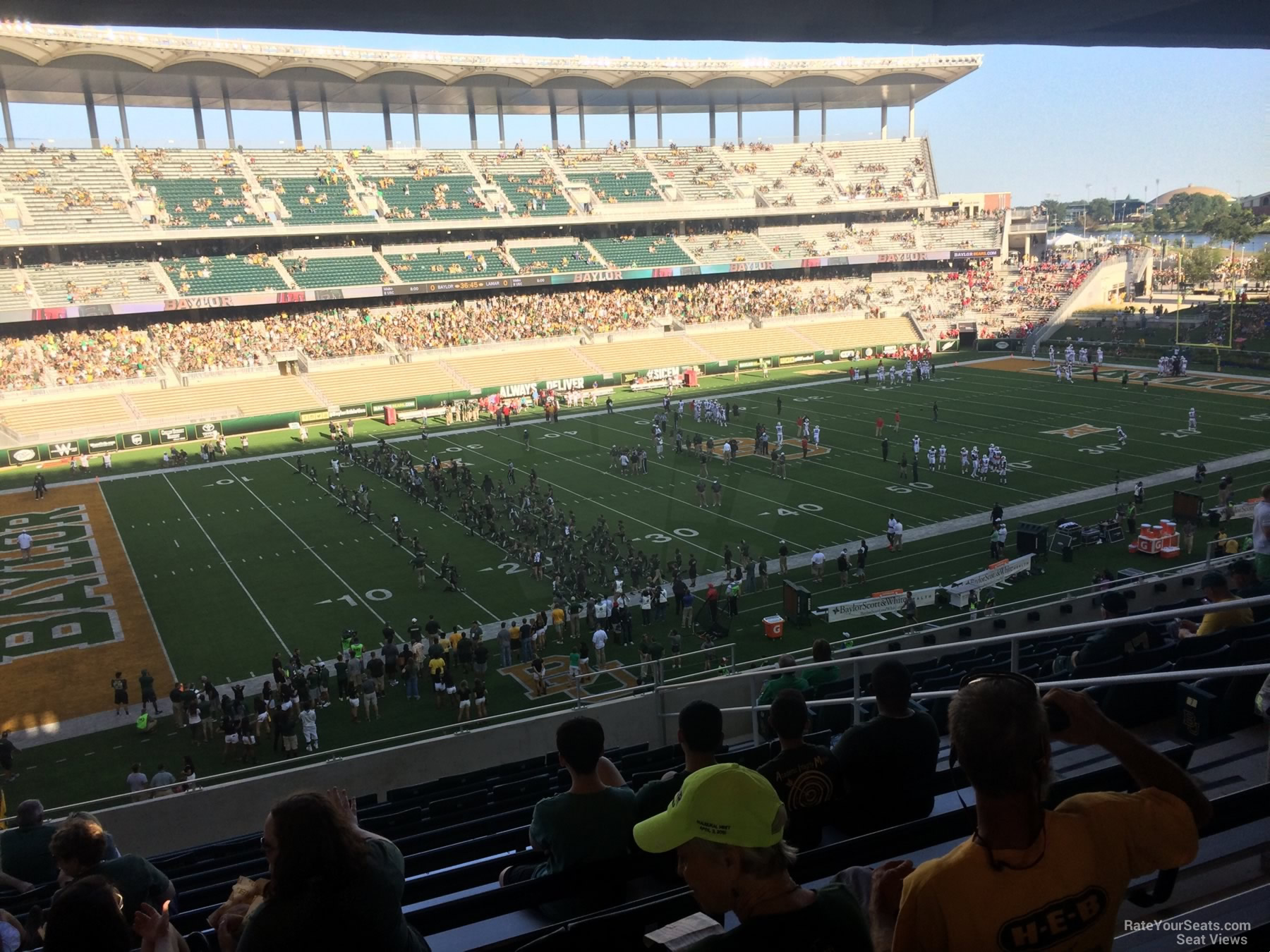 section 210, row 12 seat view  - mclane stadium