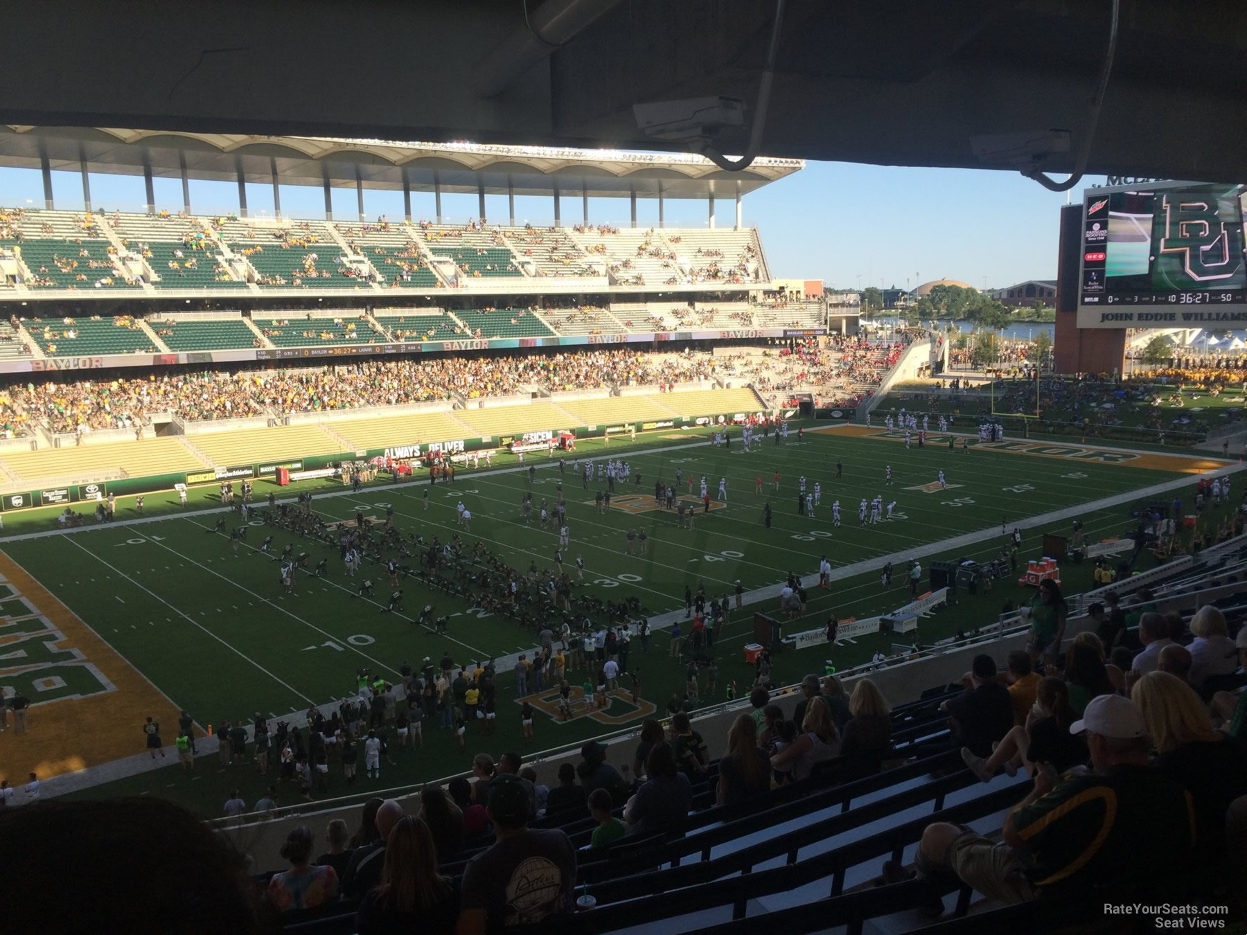 section 211, row 12 seat view  for football - mclane stadium