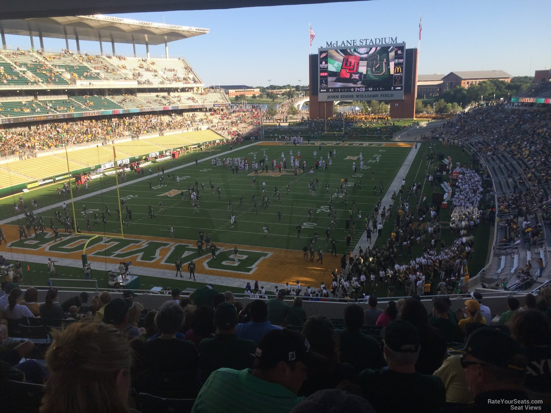 section 214, row 12 seat view  for football - mclane stadium