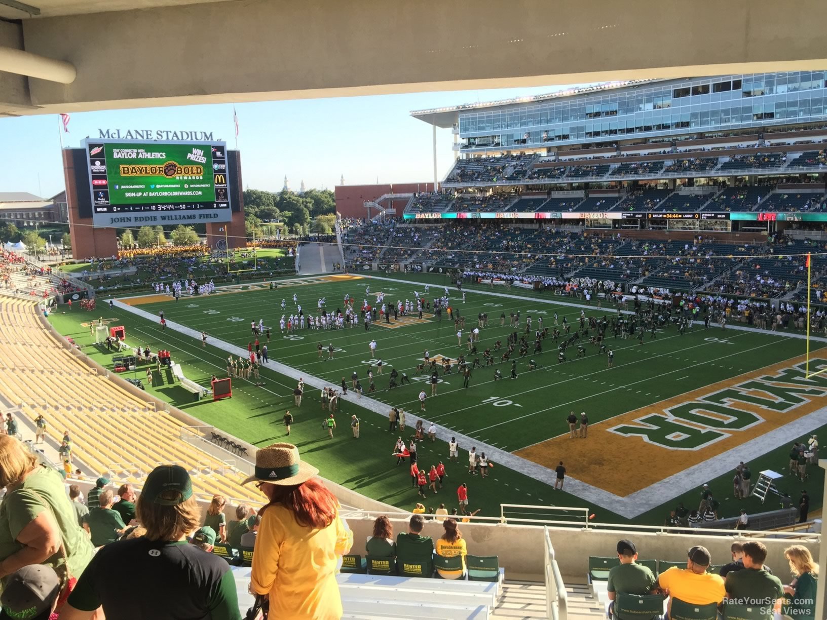 section 218 seat view  for football - mclane stadium