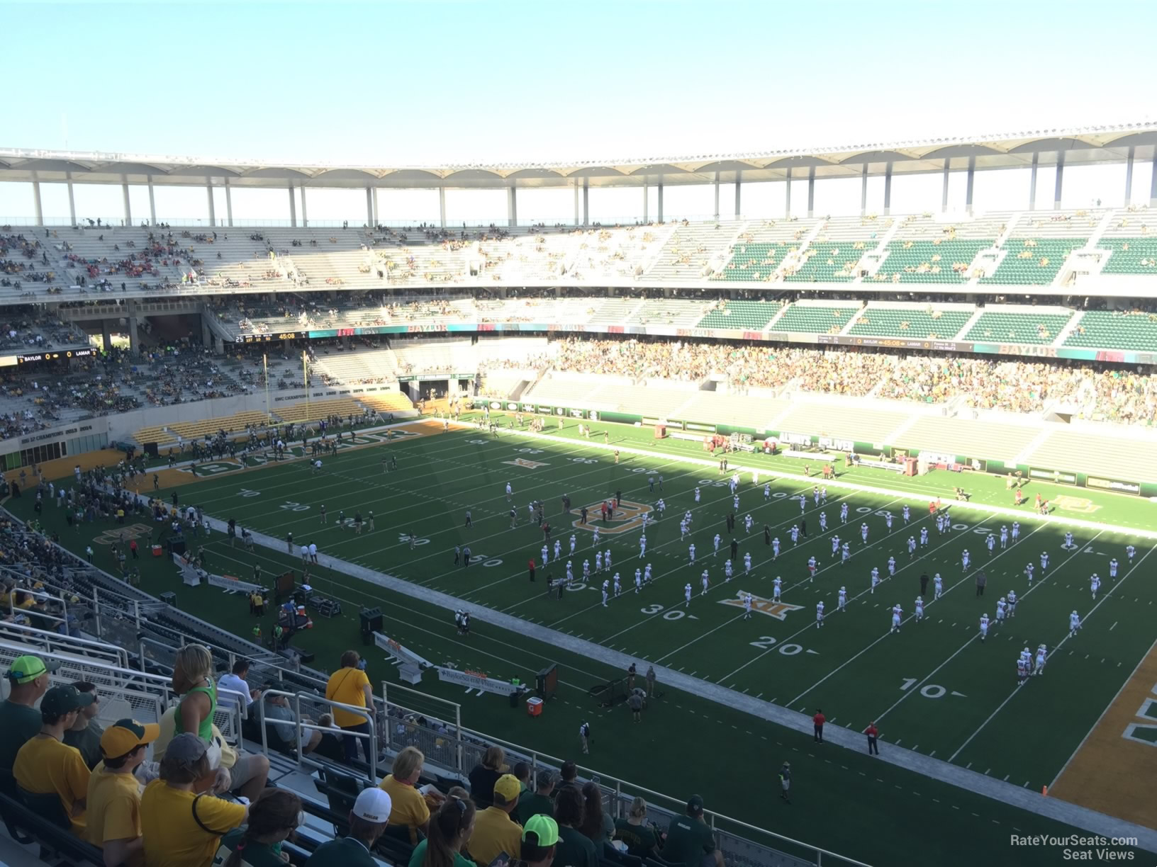 section 301, row 20 seat view  for football - mclane stadium