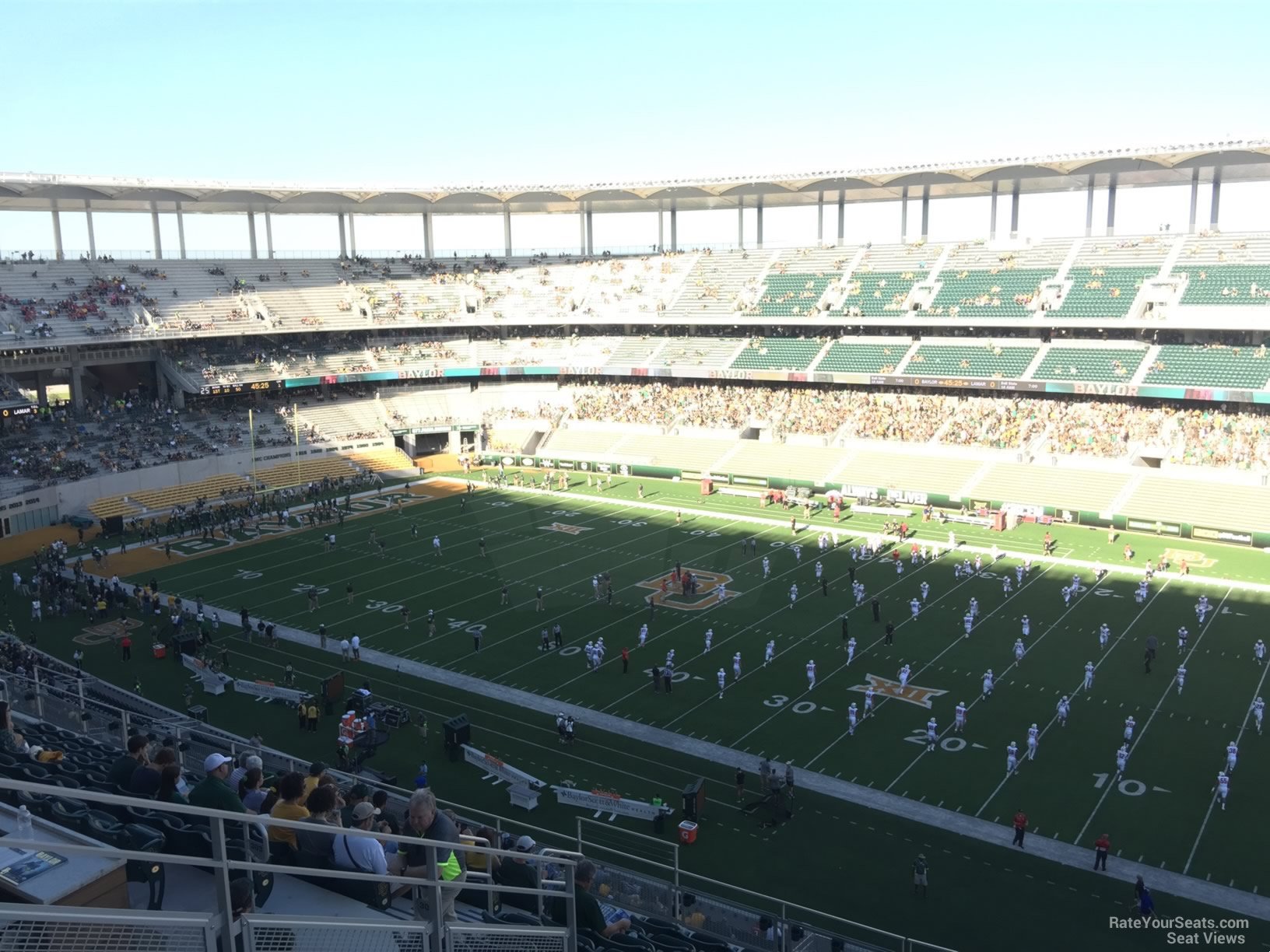 section 302, row 20 seat view  for football - mclane stadium