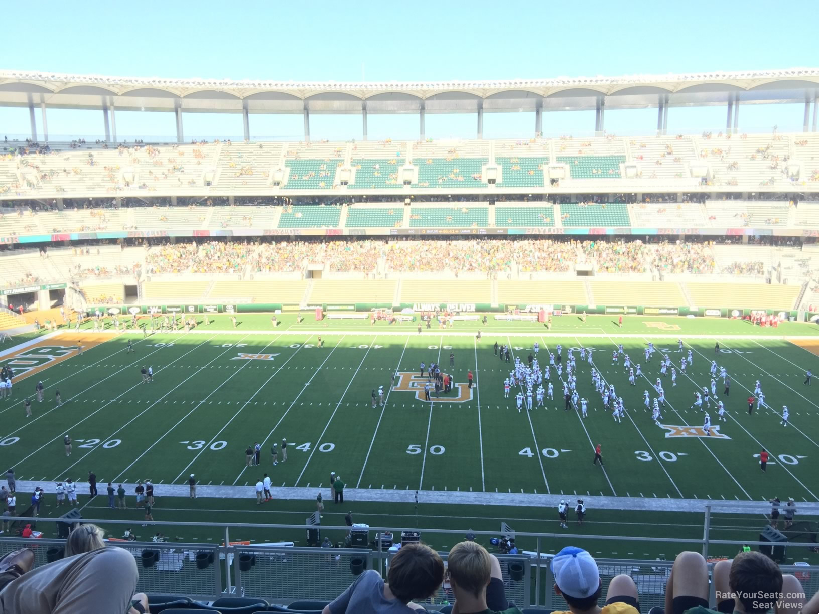 section 306, row 6 seat view  for football - mclane stadium