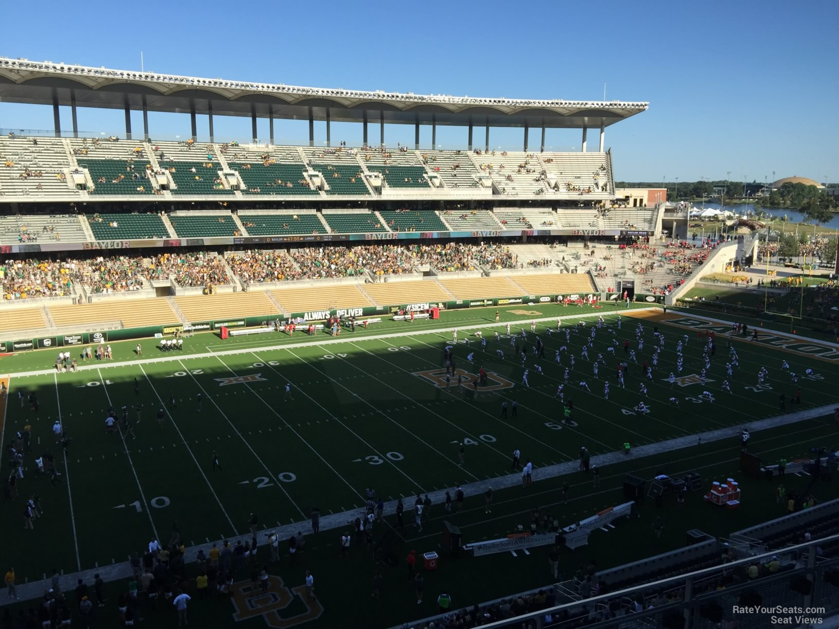 section 309, row 20 seat view  for football - mclane stadium