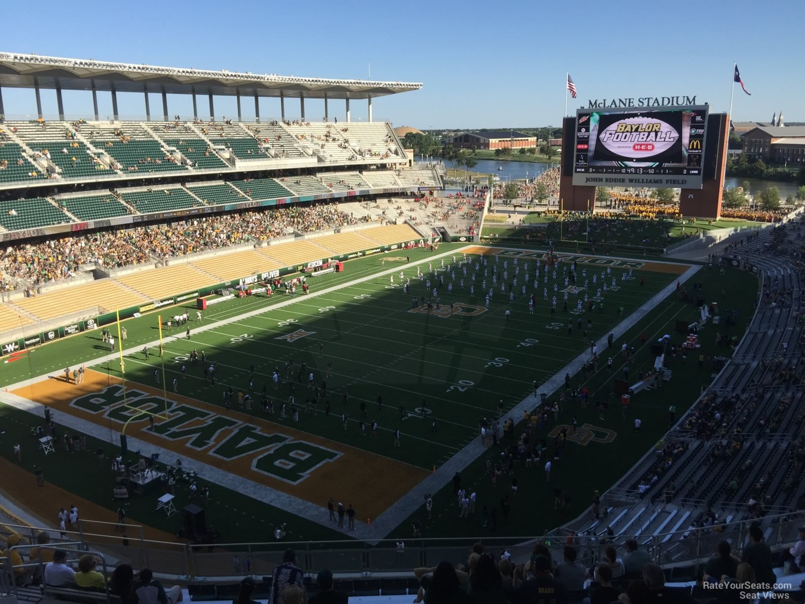 section 312, row 20 seat view  for football - mclane stadium