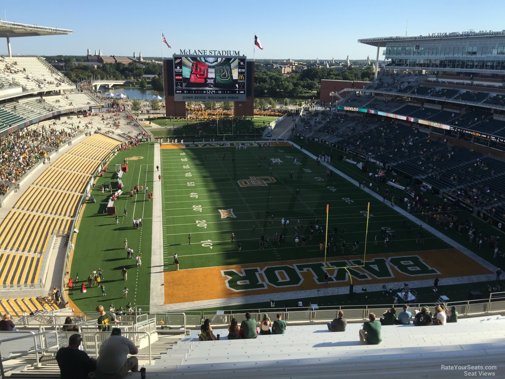 section 316, row 30 seat view  for football - mclane stadium