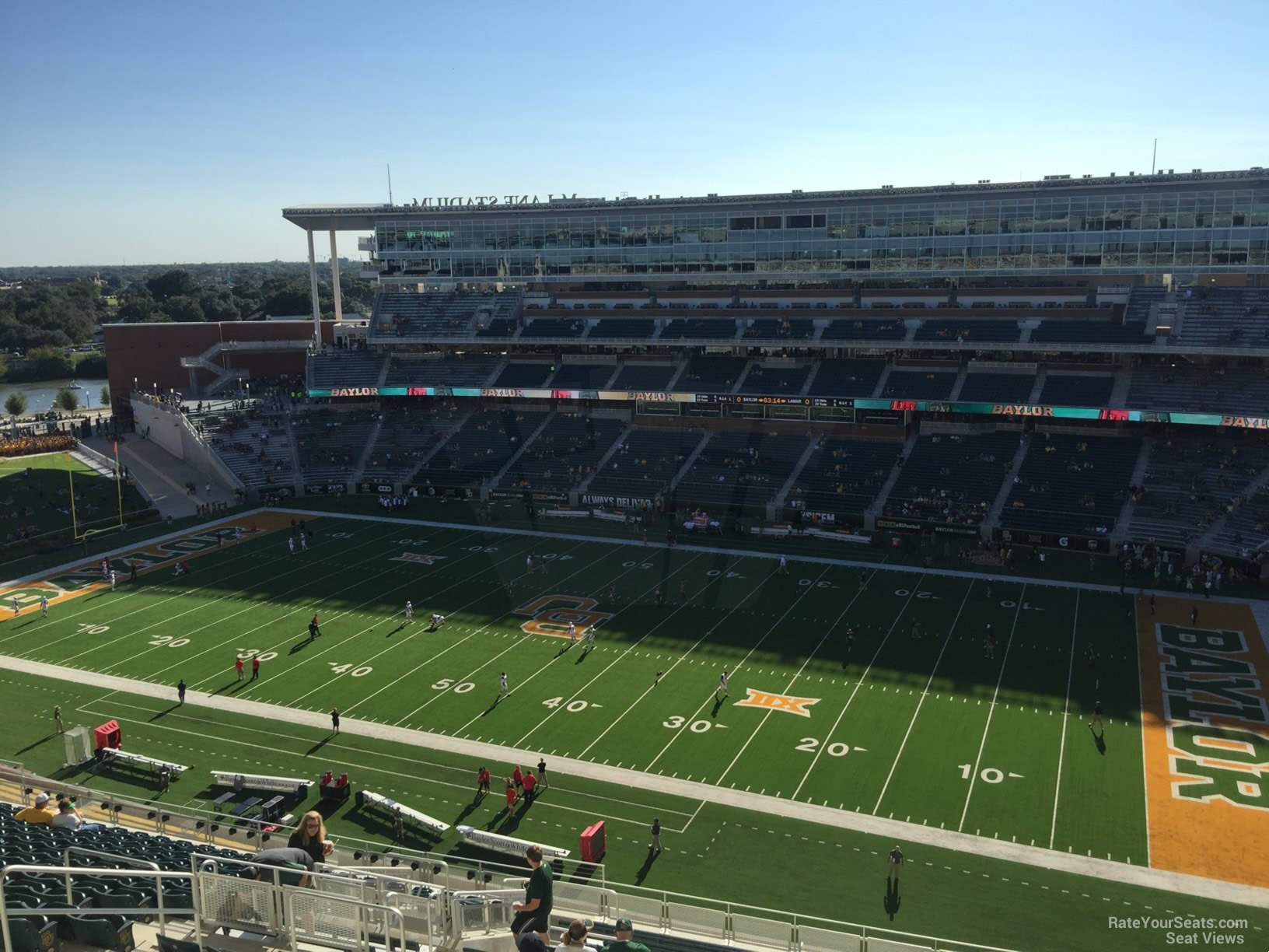 section 321, row 30 seat view  for football - mclane stadium