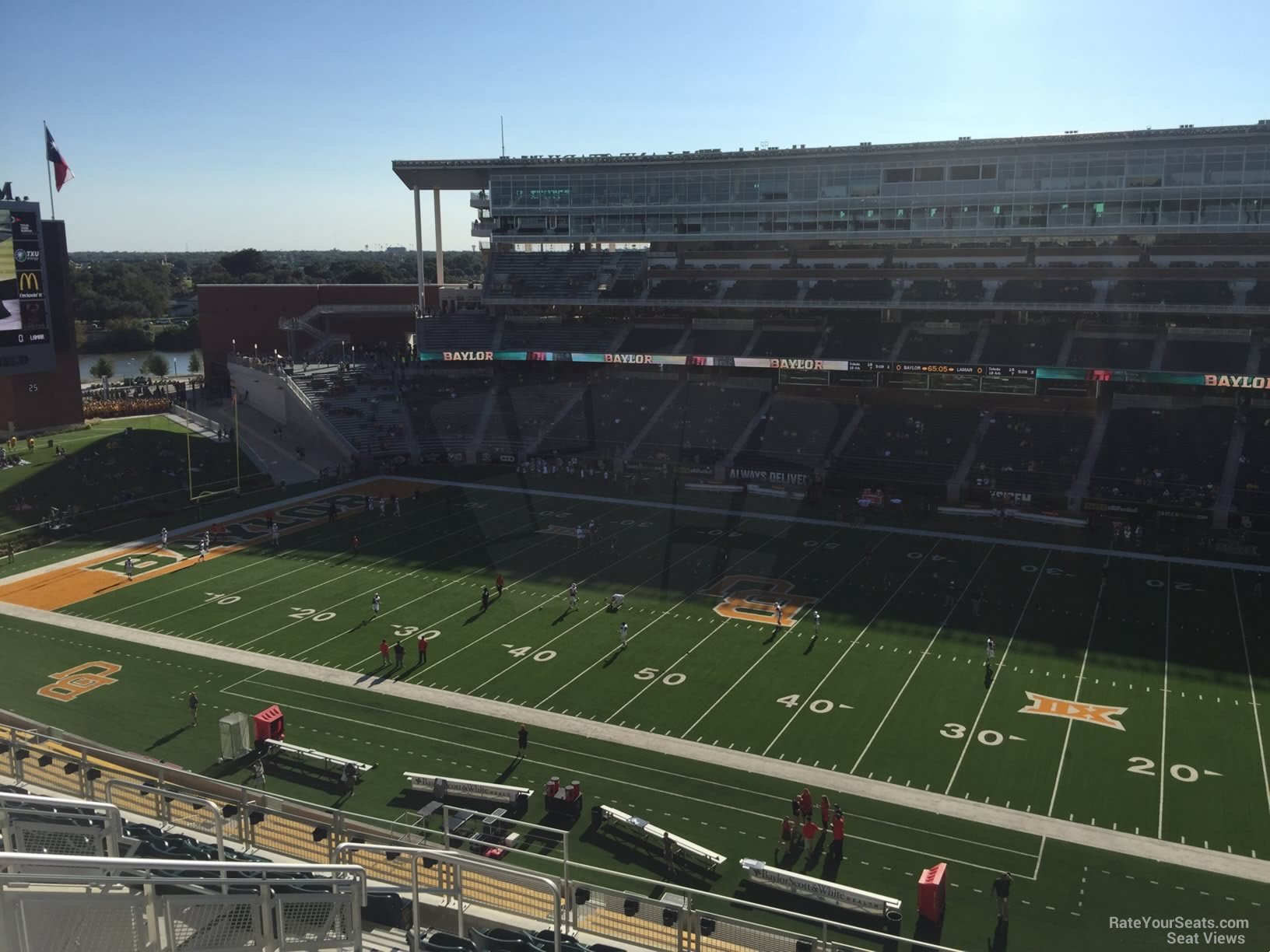 section 322, row 10 seat view  - mclane stadium