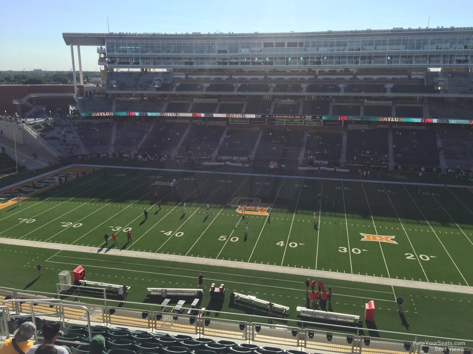 section 323, row 10 seat view  - mclane stadium