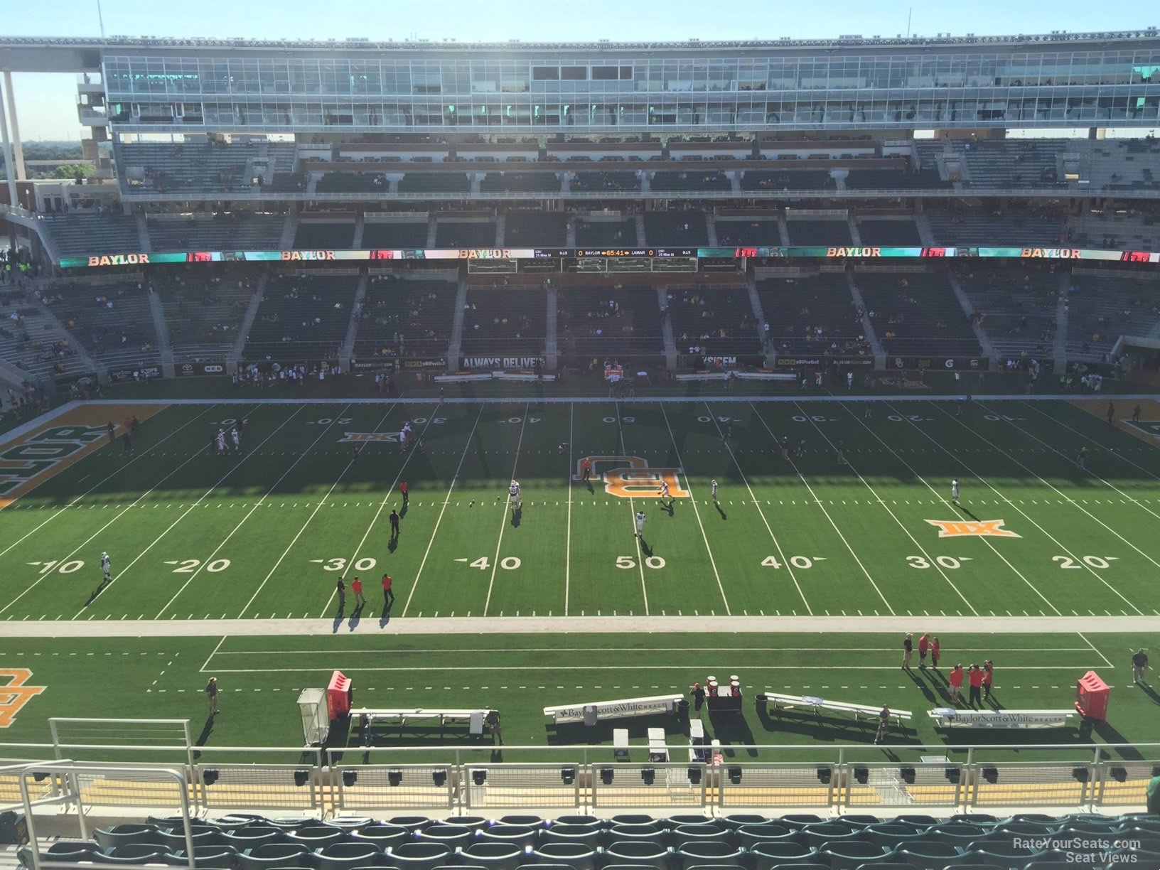 section 324, row 10 seat view  - mclane stadium