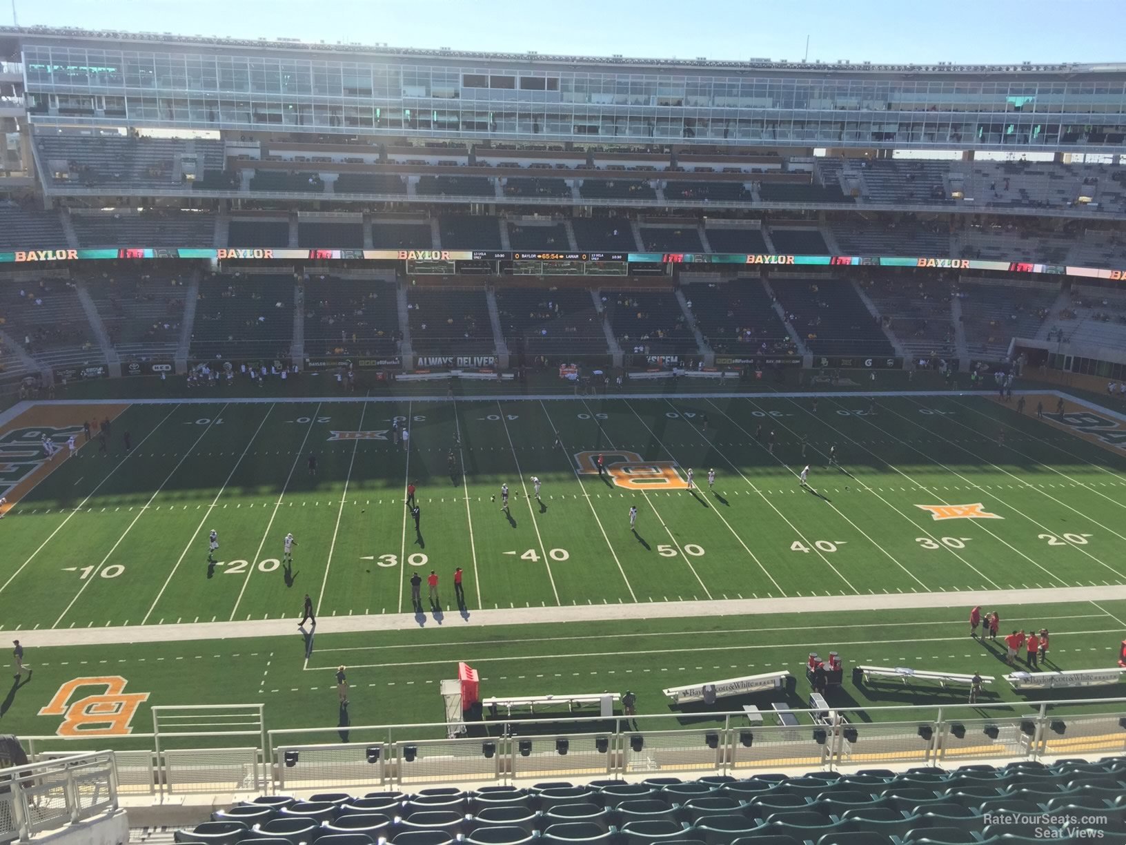 section 325, row 10 seat view  for football - mclane stadium