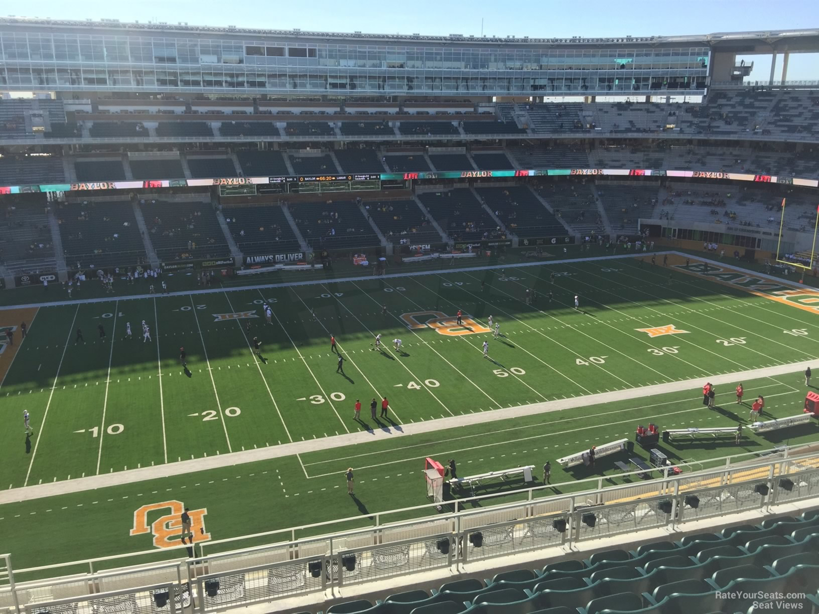 section 326, row 10 seat view  for football - mclane stadium