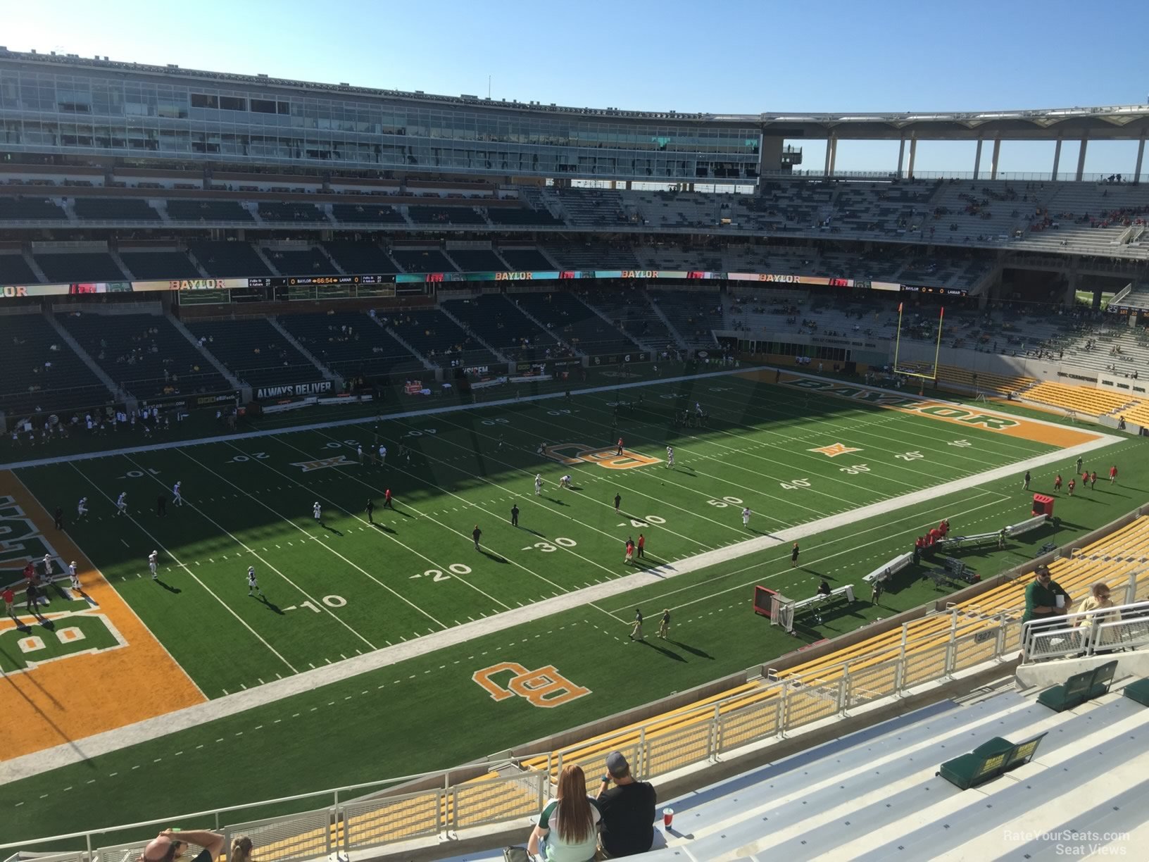 section 328, row 10 seat view  for football - mclane stadium