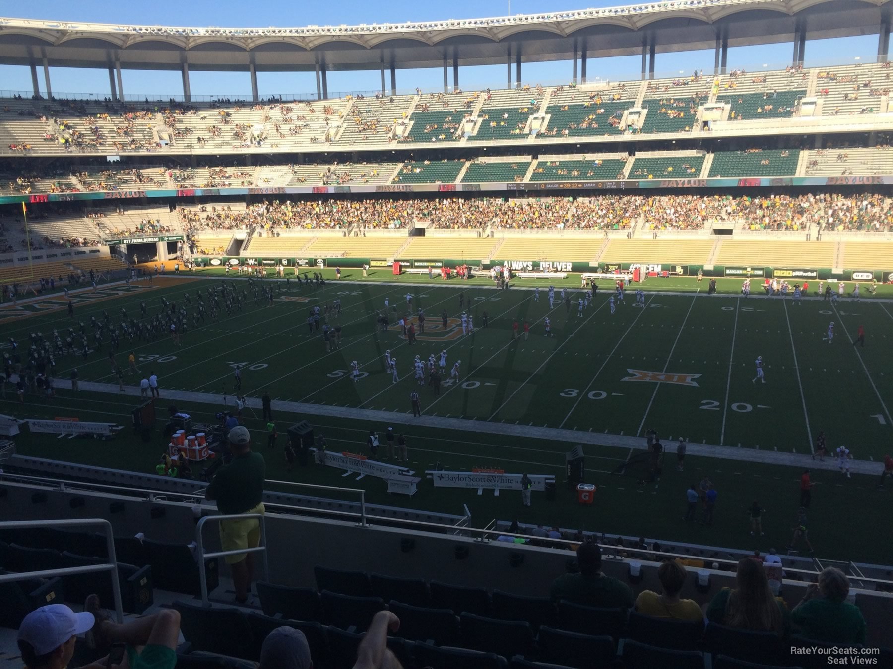 section c2, row 8 seat view  for football - mclane stadium