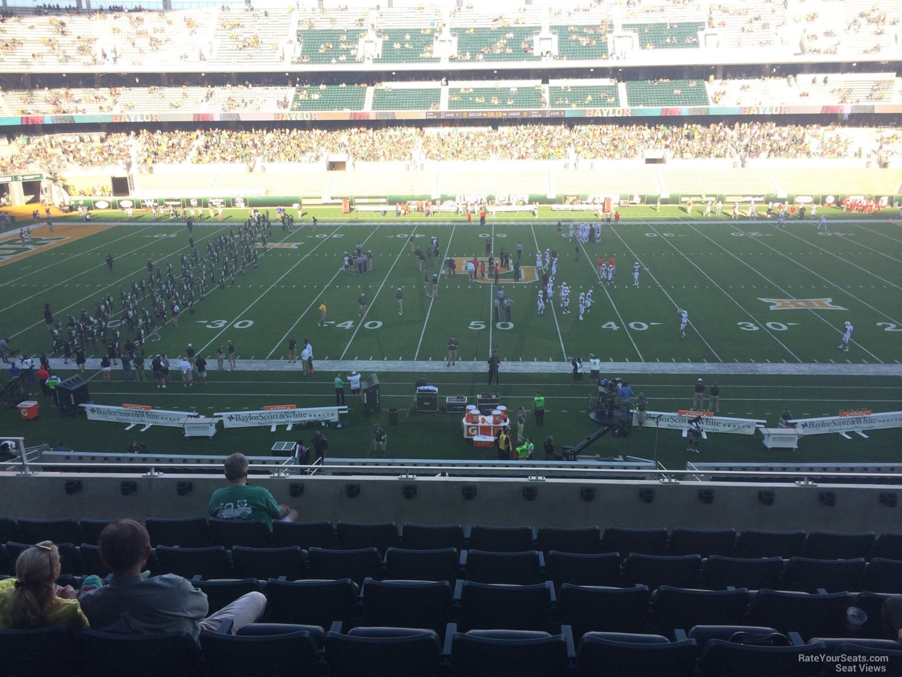 section c5, row 8 seat view  for football - mclane stadium