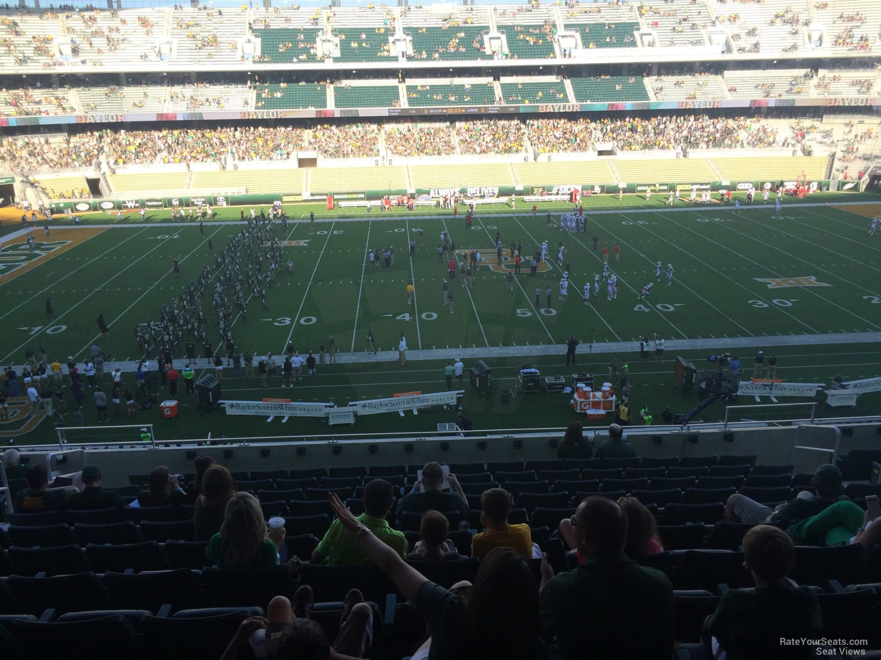 section c6, row 11 seat view  for football - mclane stadium