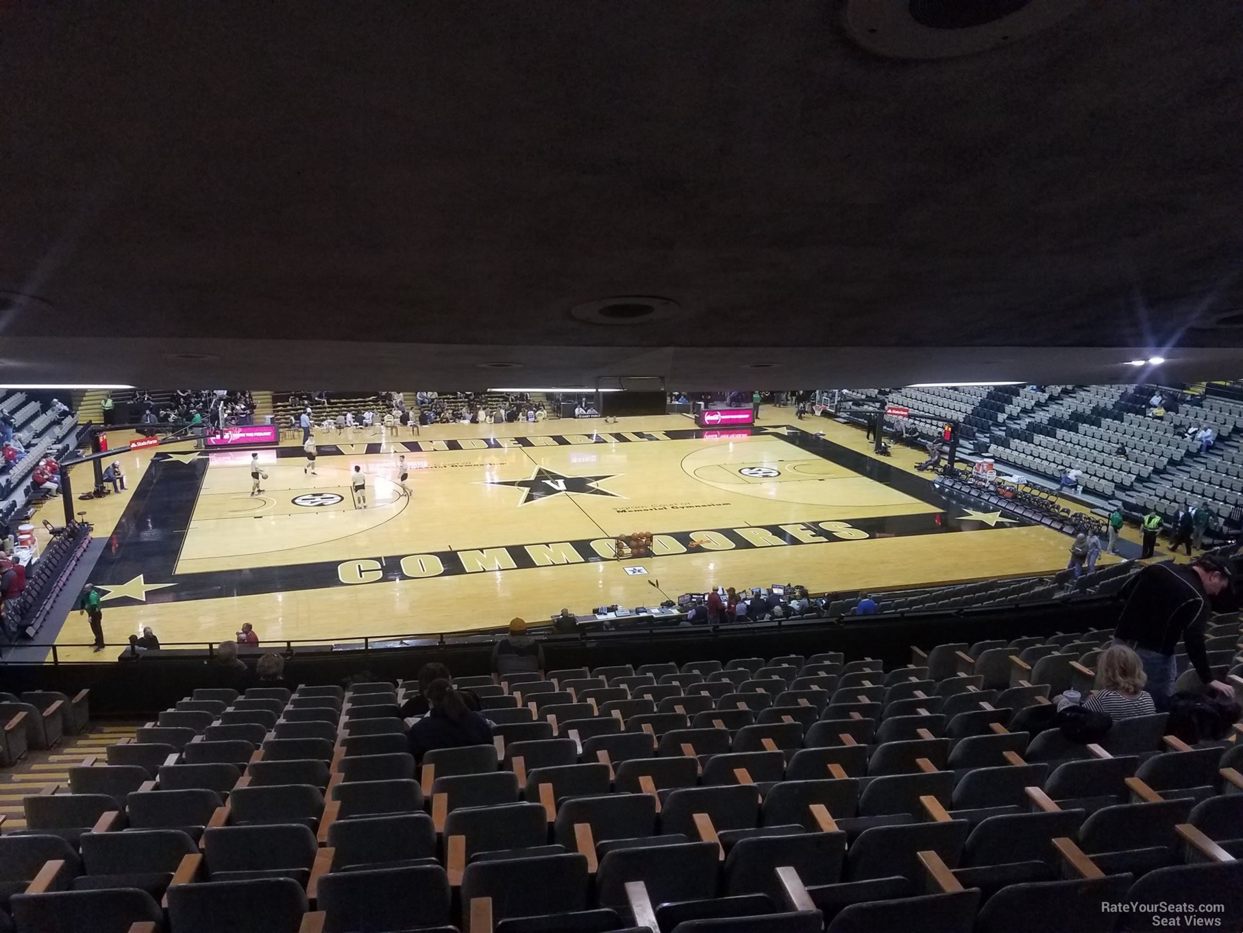 section 2d, row 14 seat view  - memorial gymnasium