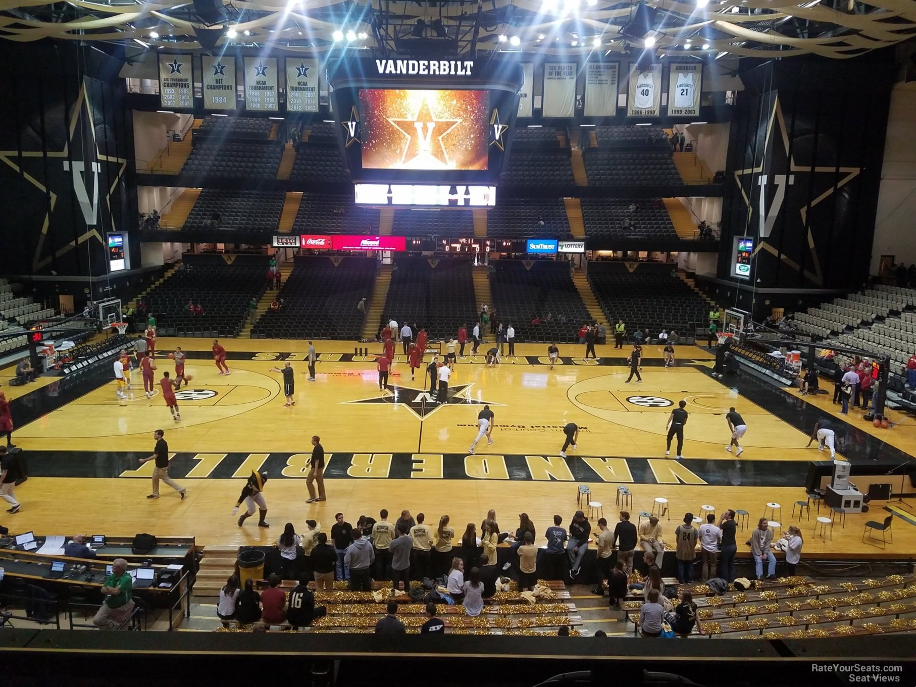section 2i, row 3 seat view  - memorial gymnasium
