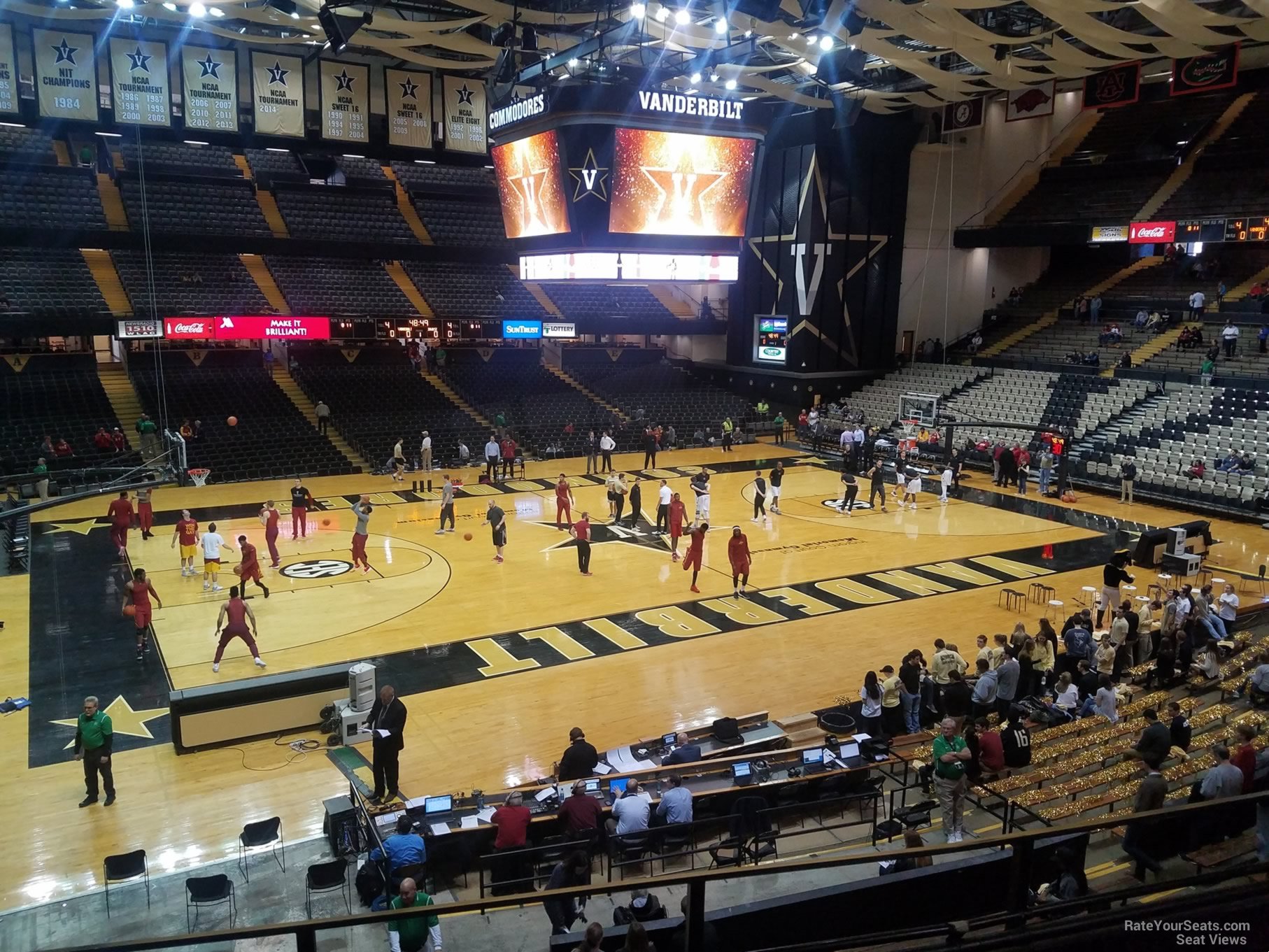 section 2k, row 3 seat view  - memorial gymnasium