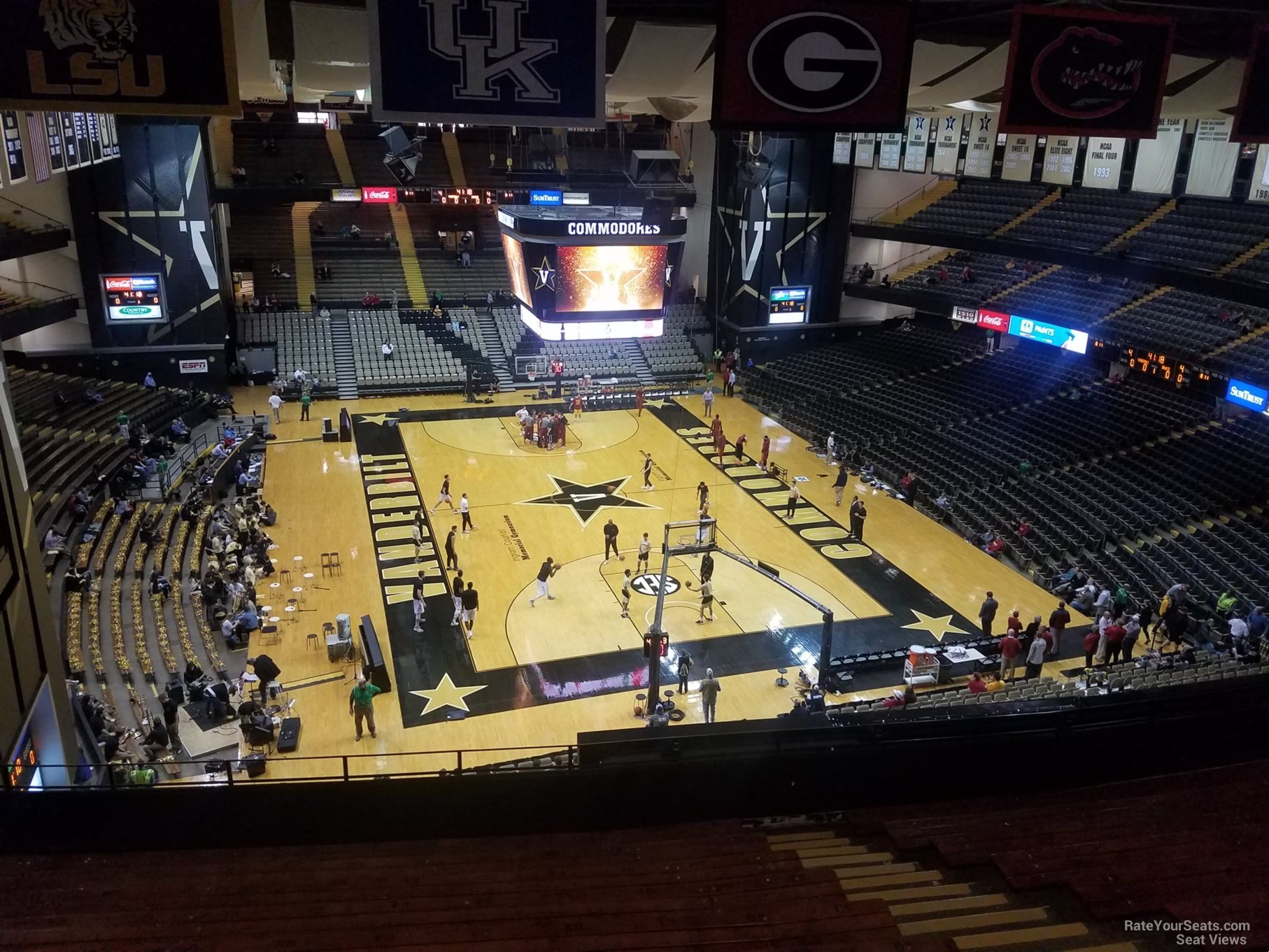 section 3f, row 10 seat view  - memorial gymnasium