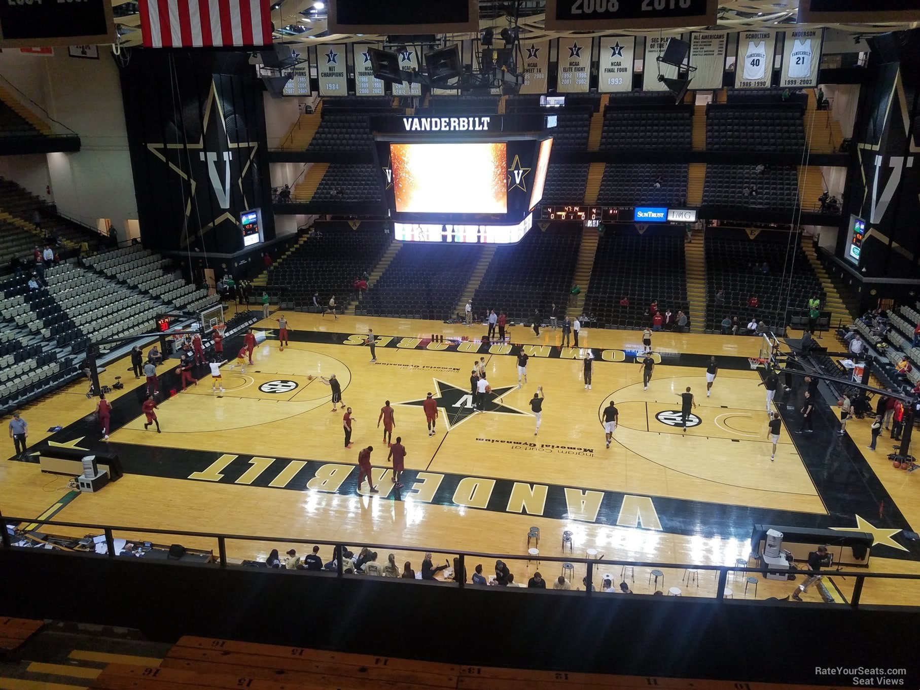 section 3h, row 7 seat view  - memorial gymnasium