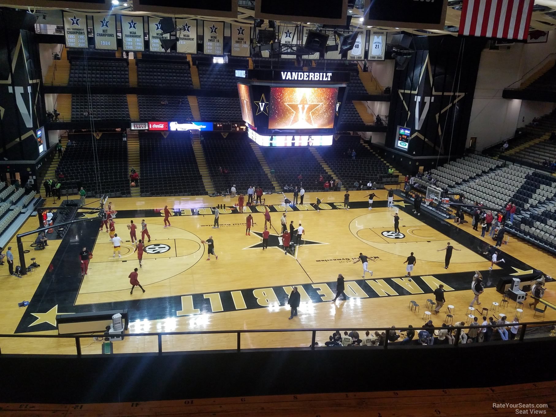 section 3j, row 7 seat view  - memorial gymnasium