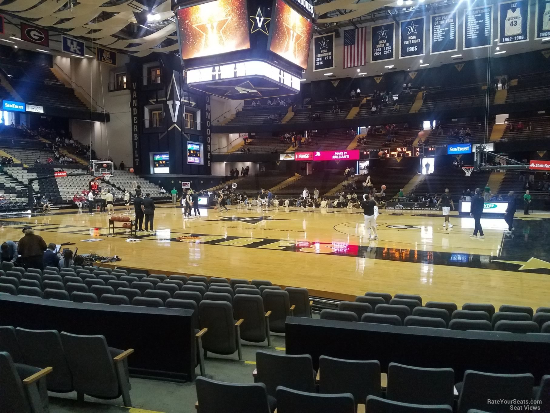 section a, row 13 seat view  - memorial gymnasium