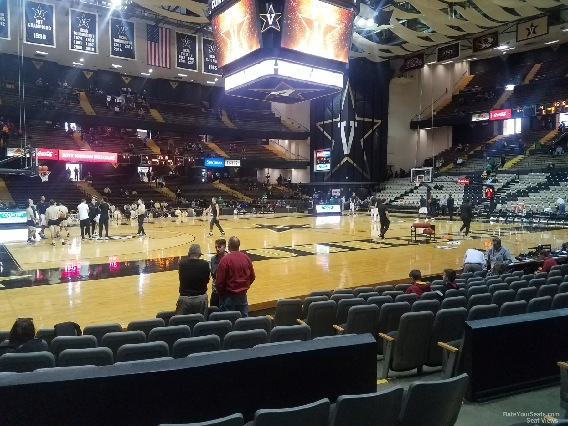 section e, row 13 seat view  - memorial gymnasium