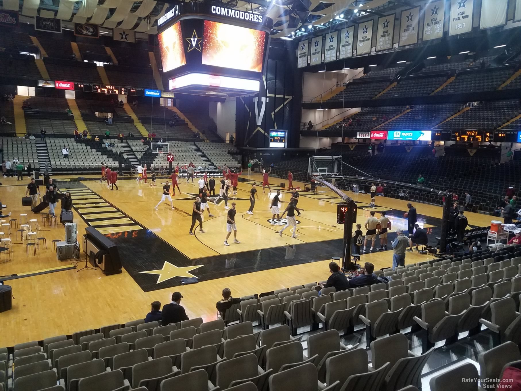 section f, row 11 seat view  - memorial gymnasium