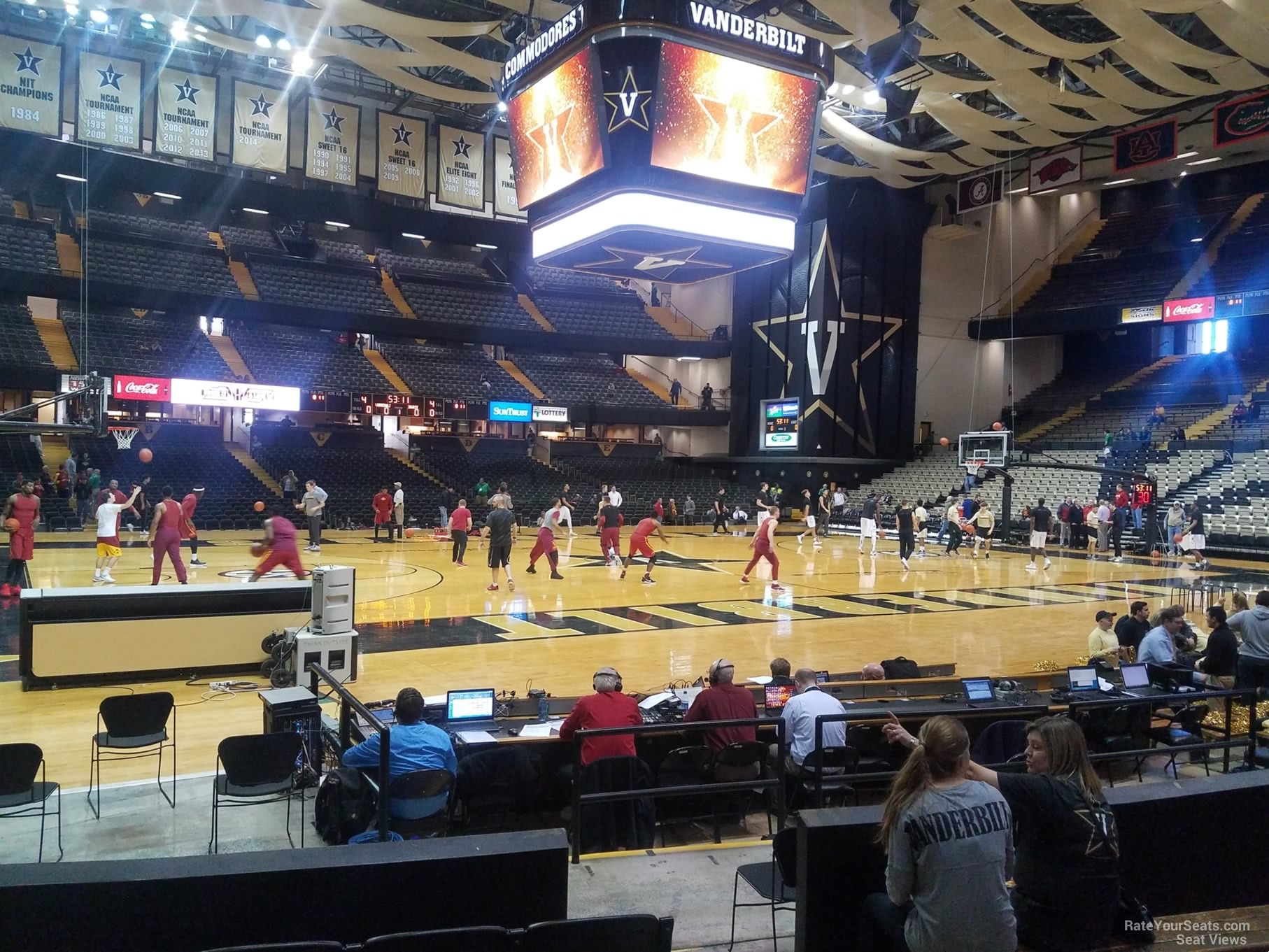 section k, row 15 seat view  - memorial gymnasium