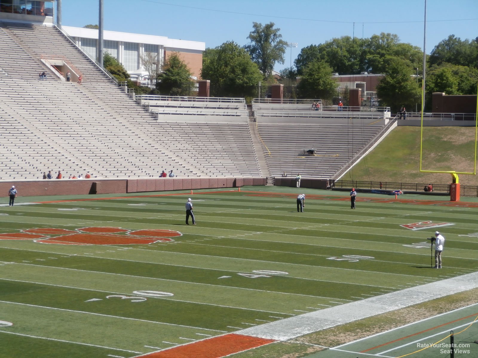 section i, row t seat view  - memorial stadium (clemson)