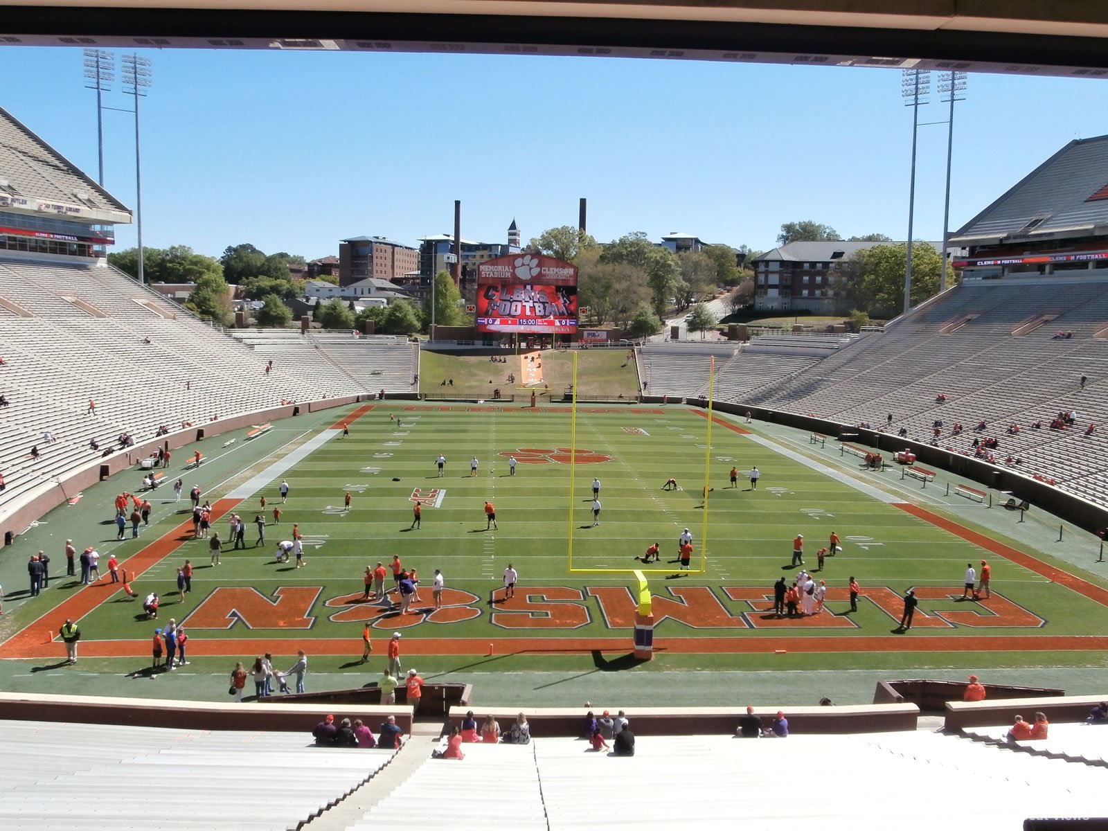 section w1 seat view  - memorial stadium (clemson)