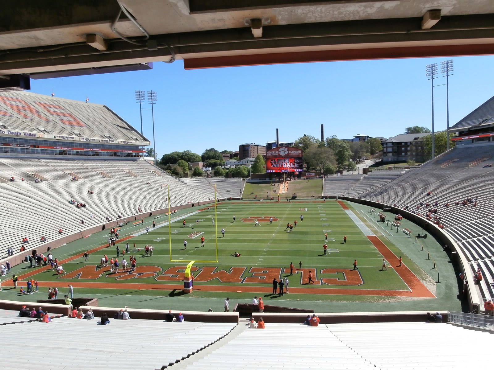 section x1 seat view  - memorial stadium (clemson)