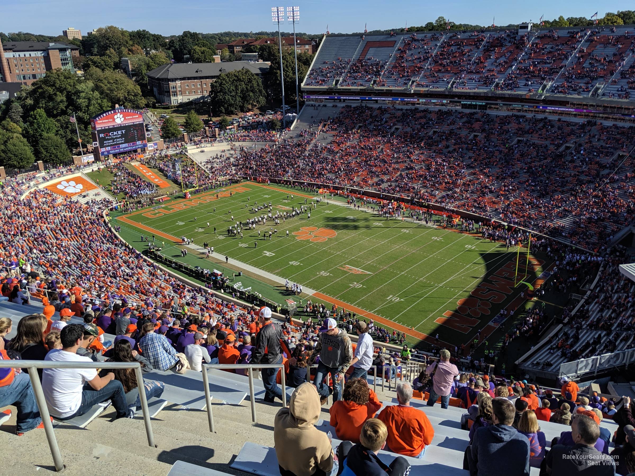 section tt, row cc_2 seat view  - memorial stadium (clemson)