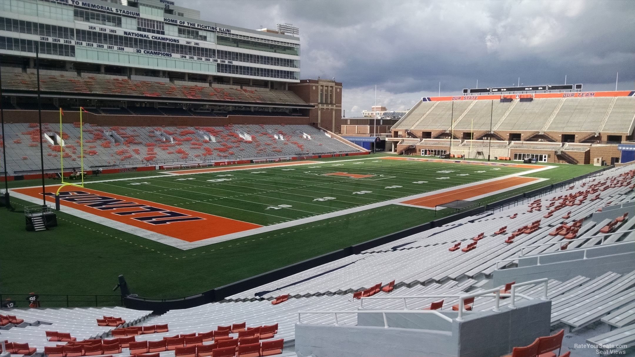 Memorial Stadium Champaign Seating Chart With Rows