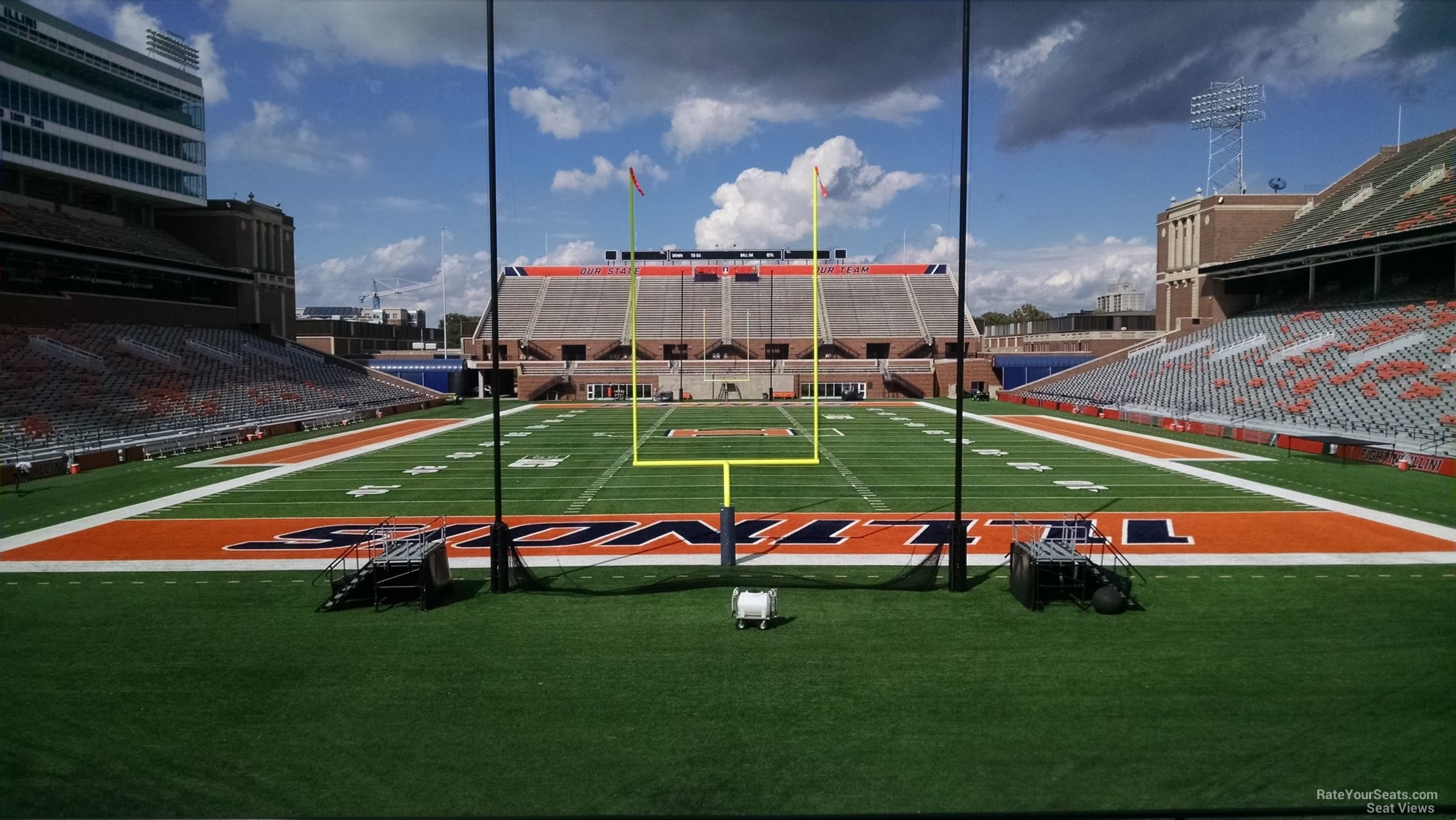 section 116, row 25 seat view  - memorial stadium (illinois)