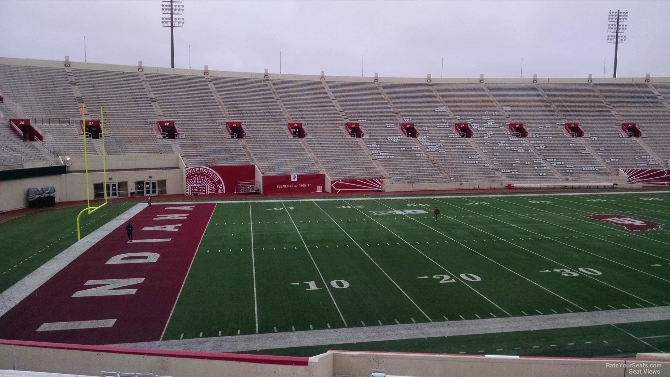 section 10, row 30 seat view  - memorial stadium (indiana)