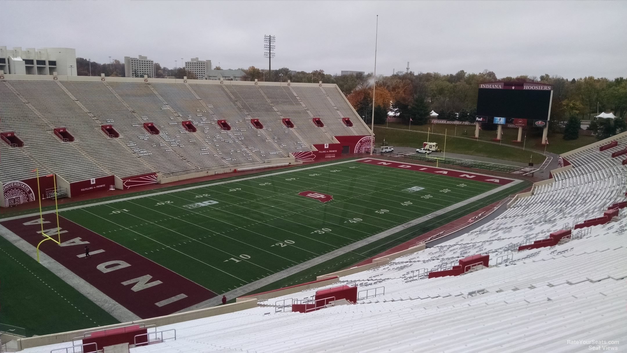 section 112, row 13 seat view  - memorial stadium (indiana)