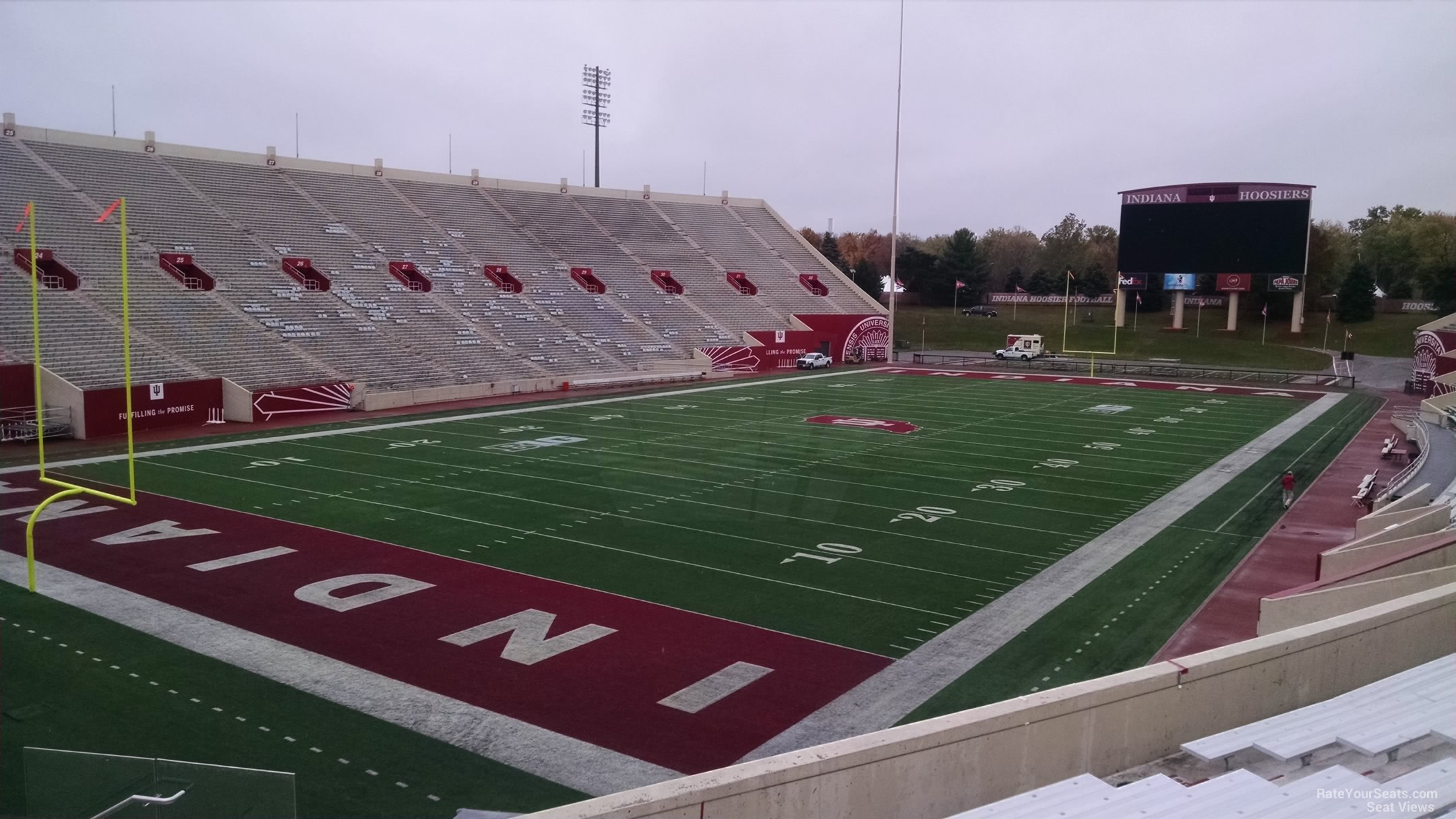 section 13, row 30 seat view  - memorial stadium (indiana)