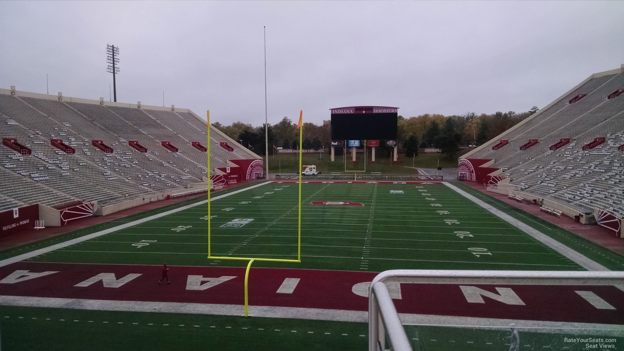 section 16, row 28 seat view  - memorial stadium (indiana)