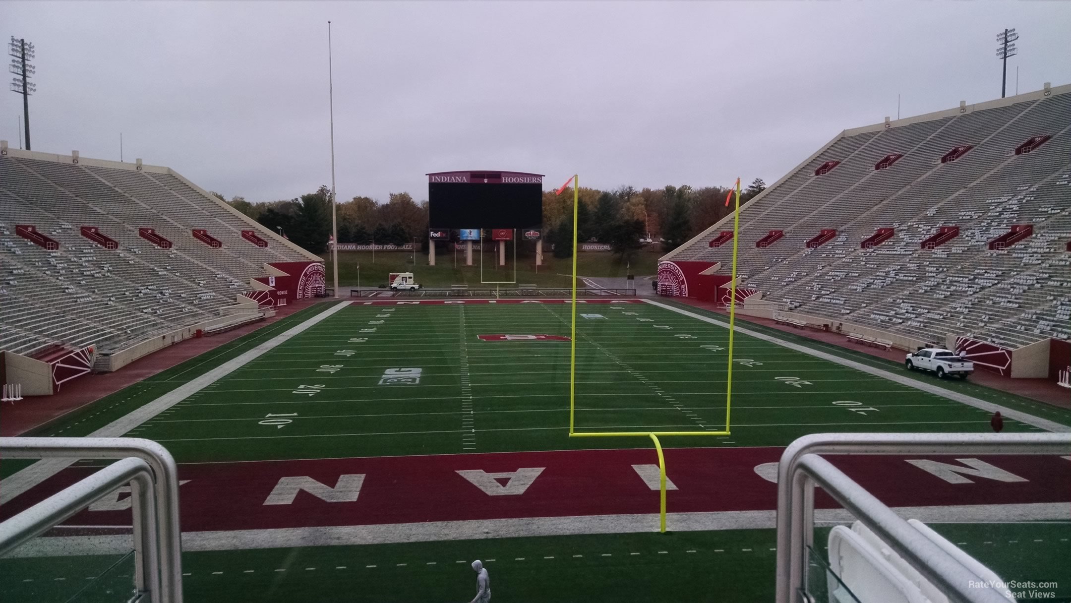 section 17, row 28 seat view  - memorial stadium (indiana)