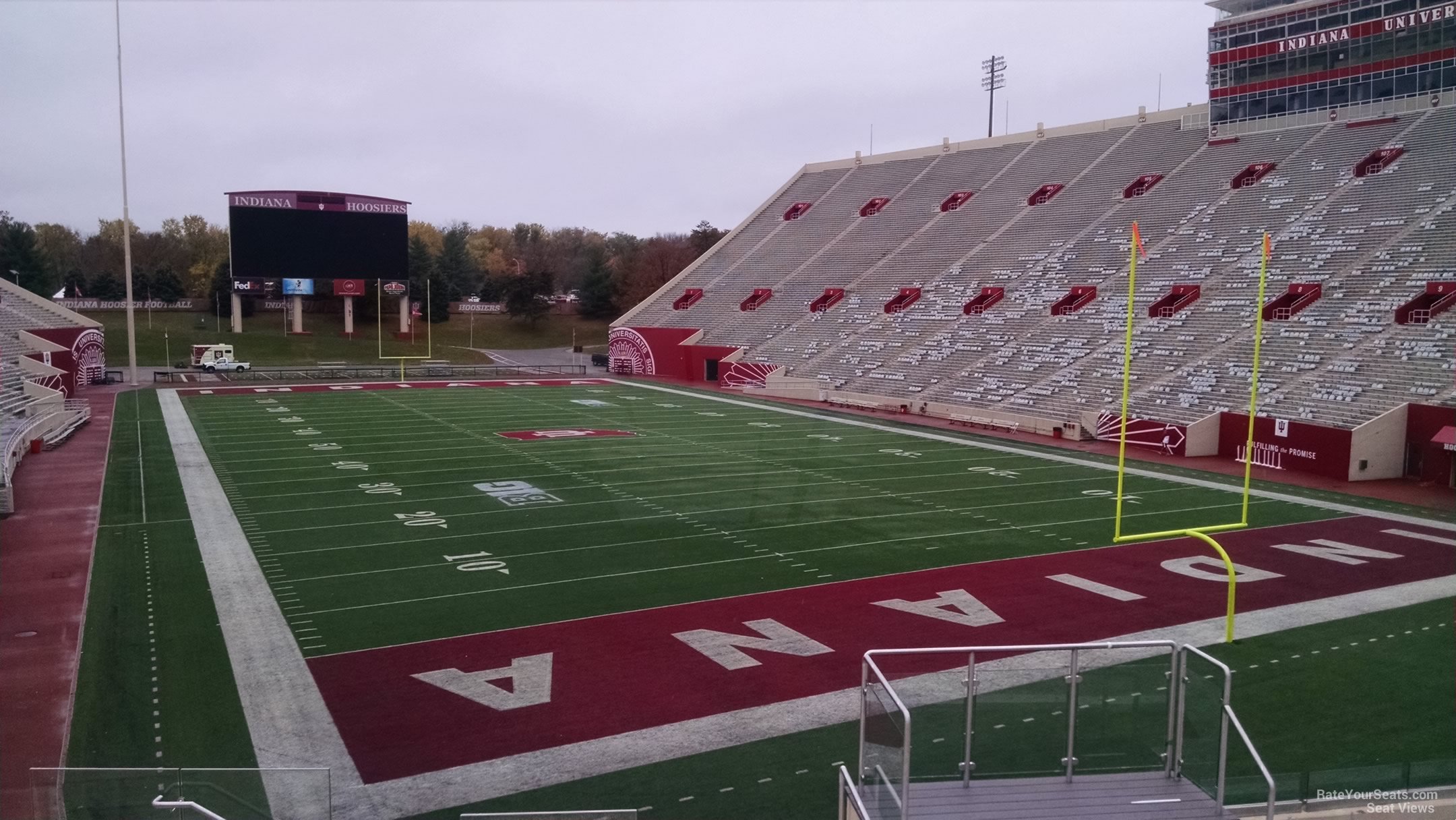 section 19, row 30 seat view  - memorial stadium (indiana)