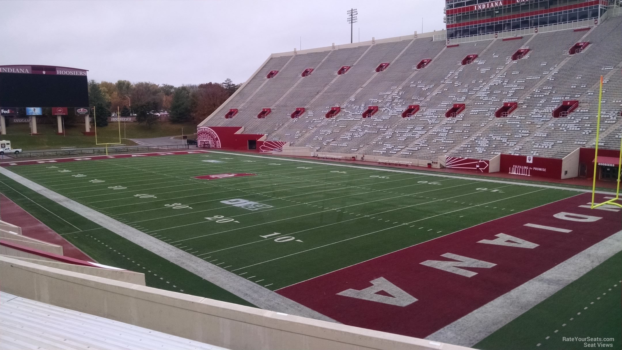 section 21, row 30 seat view  - memorial stadium (indiana)